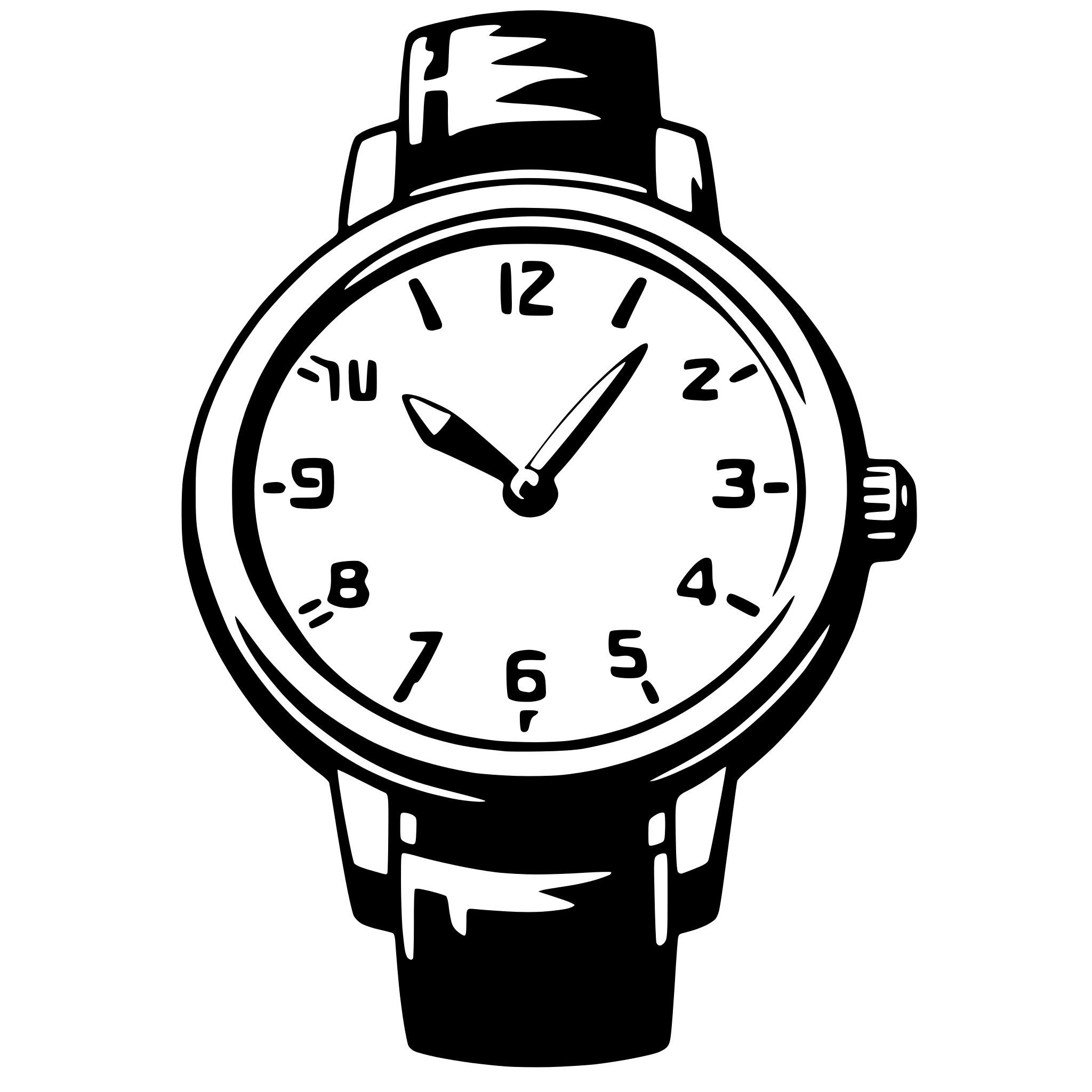 AI-generated SVG of a watch