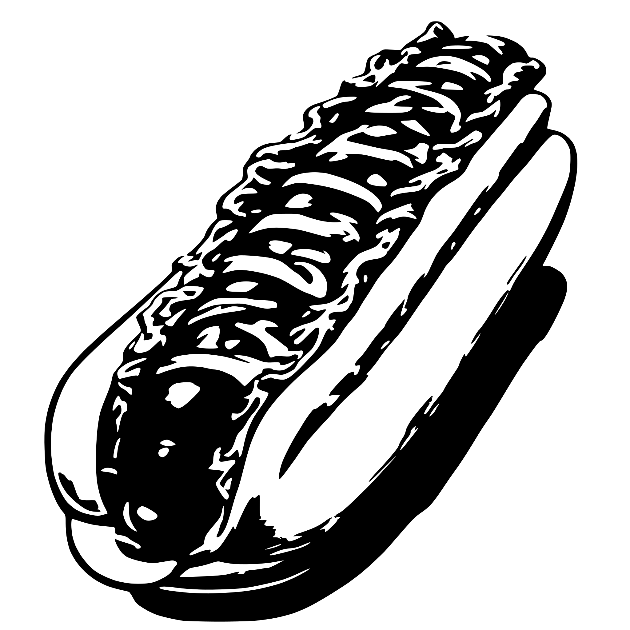 AI-generated SVG of a hot dog