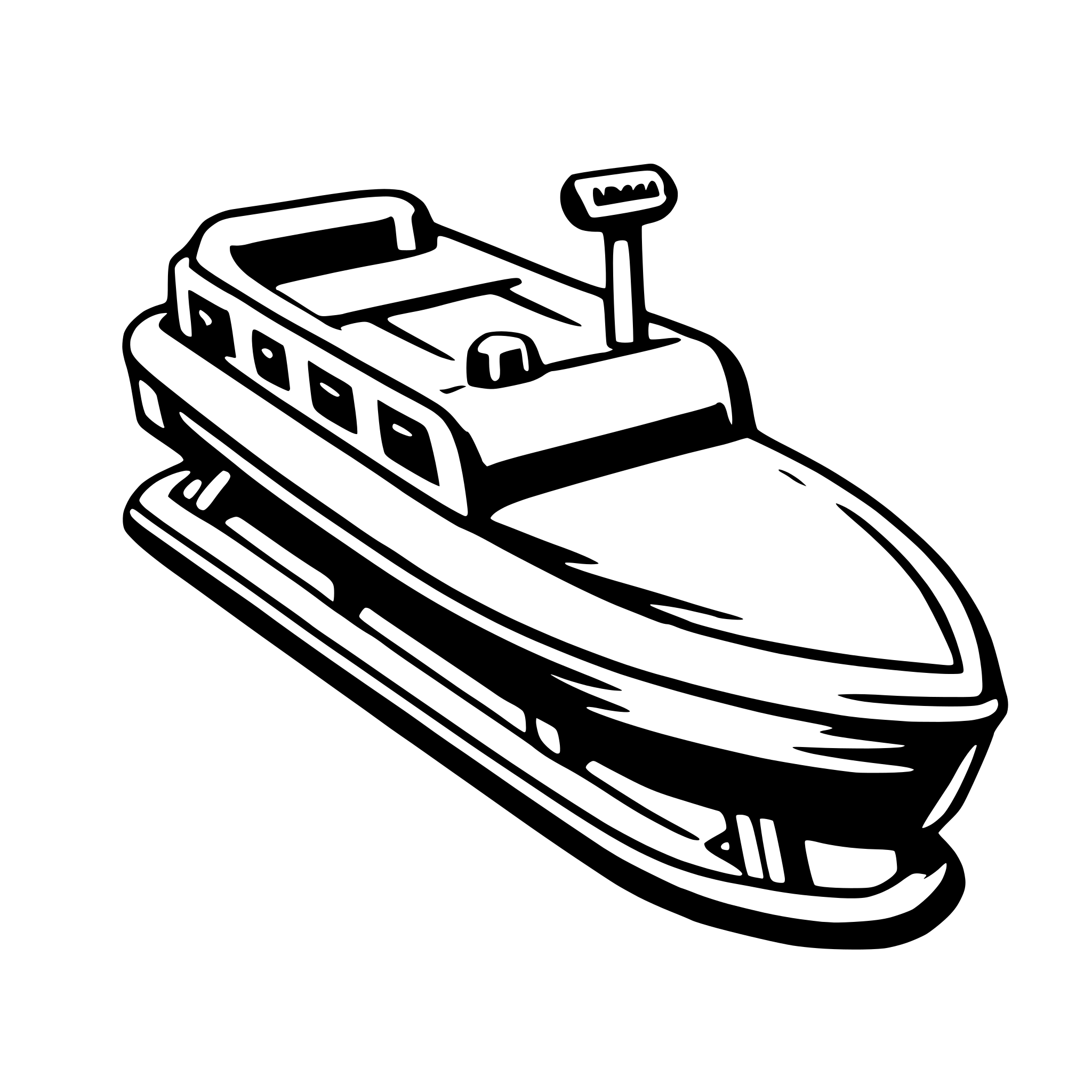 AI-generated SVG of 'sled'