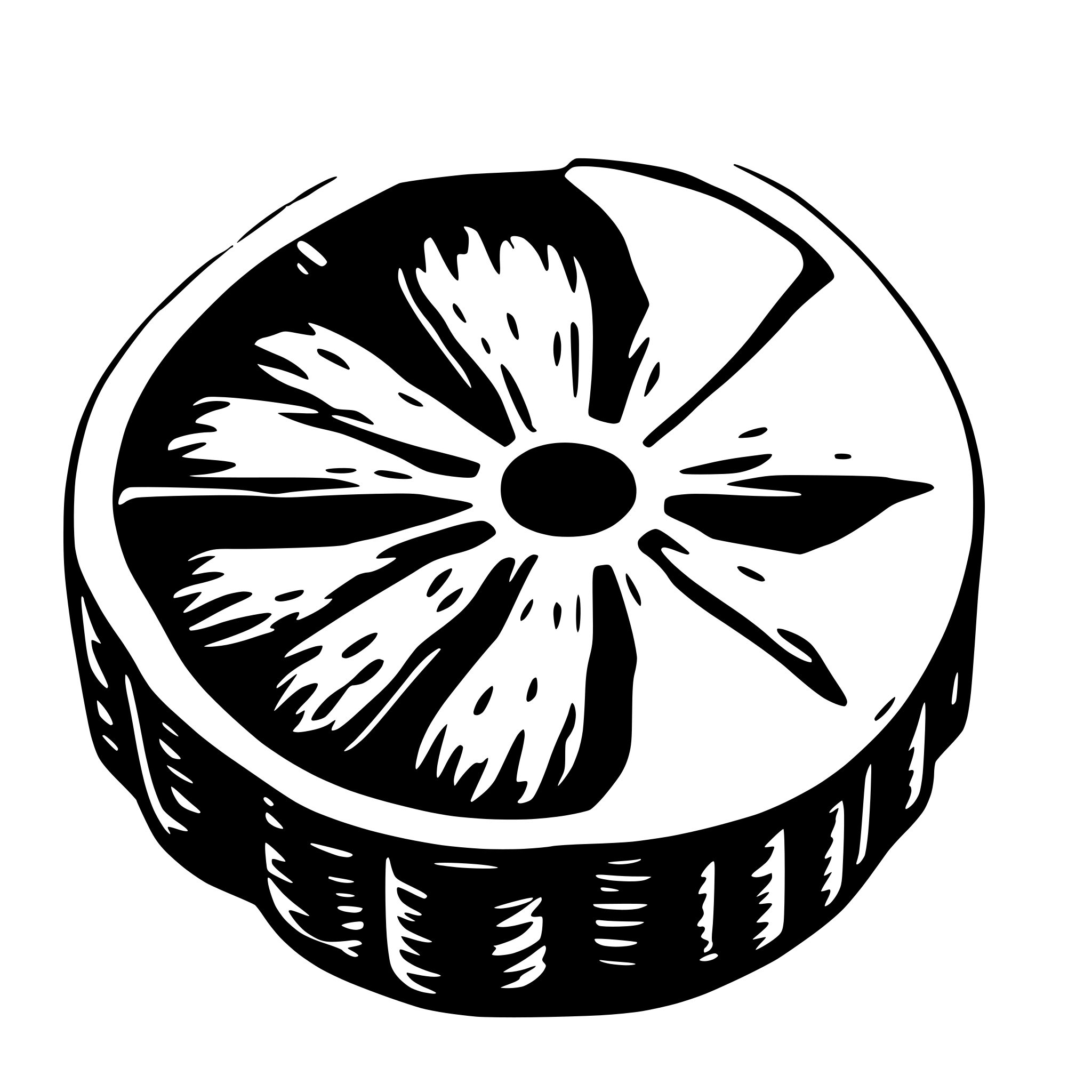 AI-generated SVG of a cell nucleus for biology