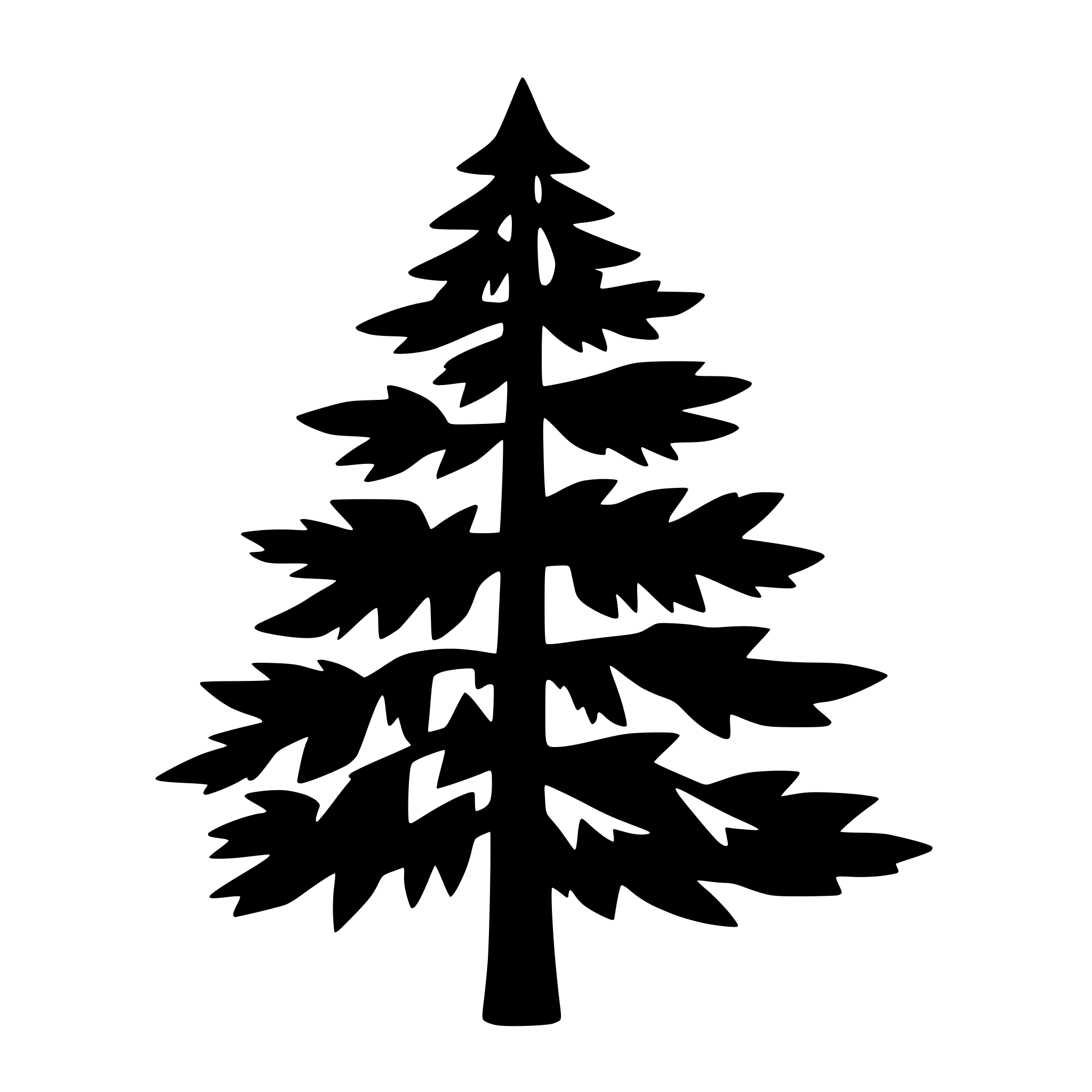 AI-generated SVG of a PINE TREE SIMPLE silhouette