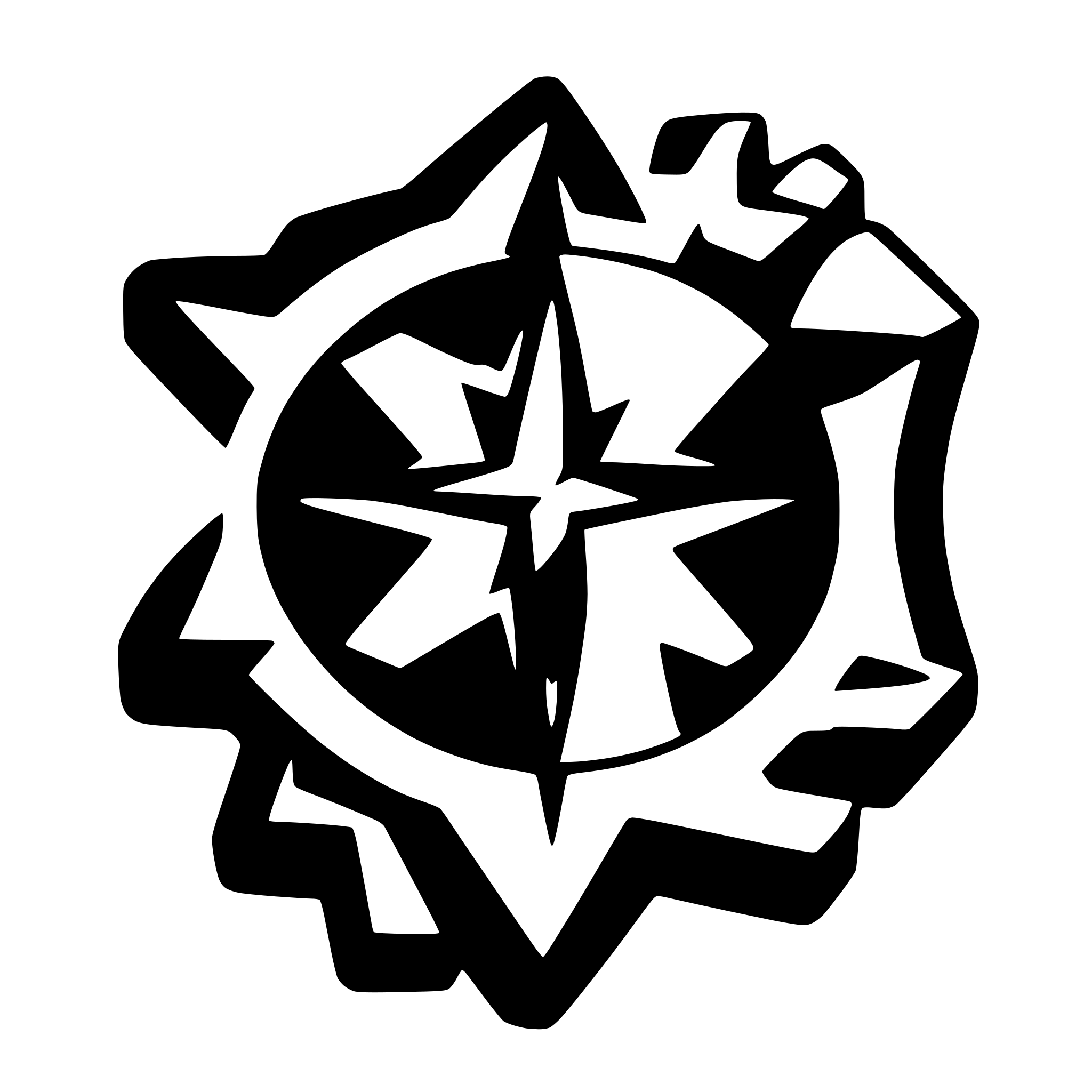 AI-generated SVG of a a 7:8 rounded rect with a ninja star cutout in the middle