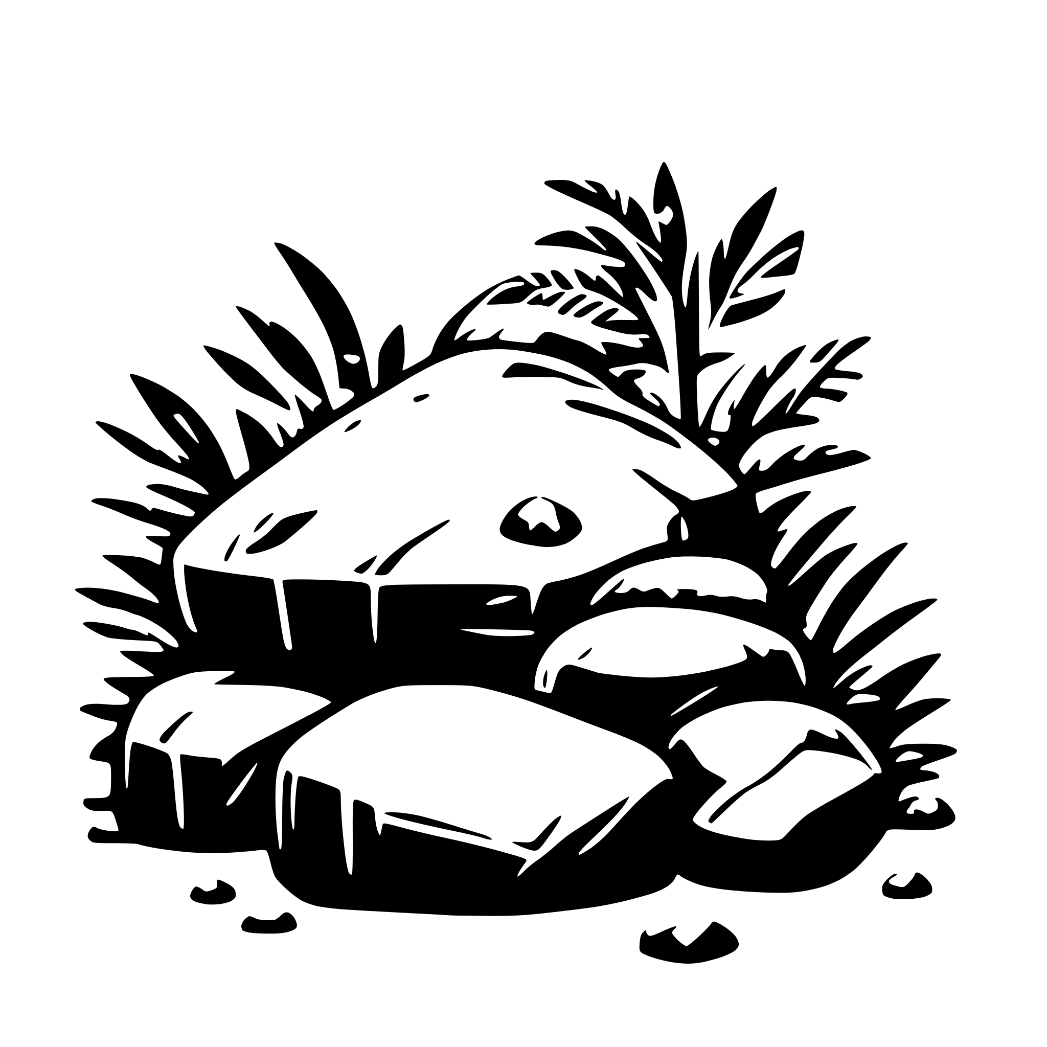 AI-generated SVG of 'jungle stones'