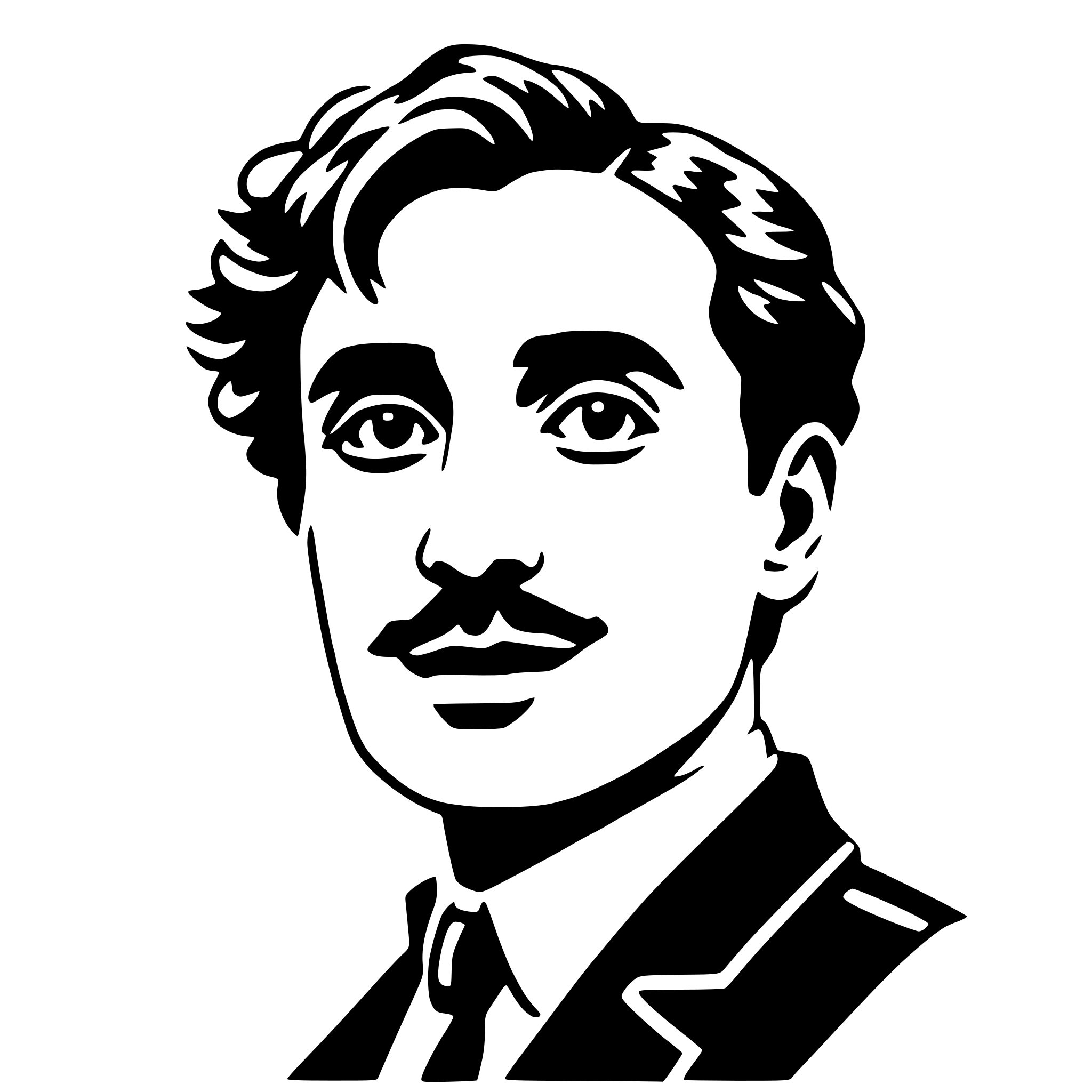 AI-generated SVG of a charlie chaplin
