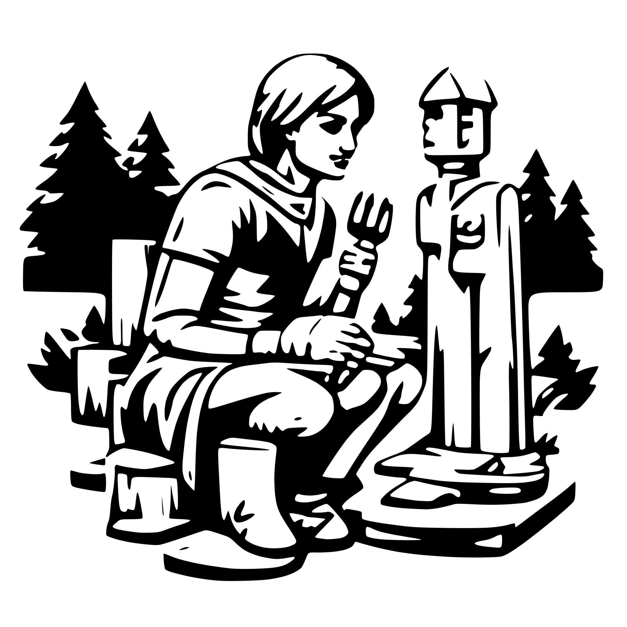 AI-generated SVG of 'wood carving event'