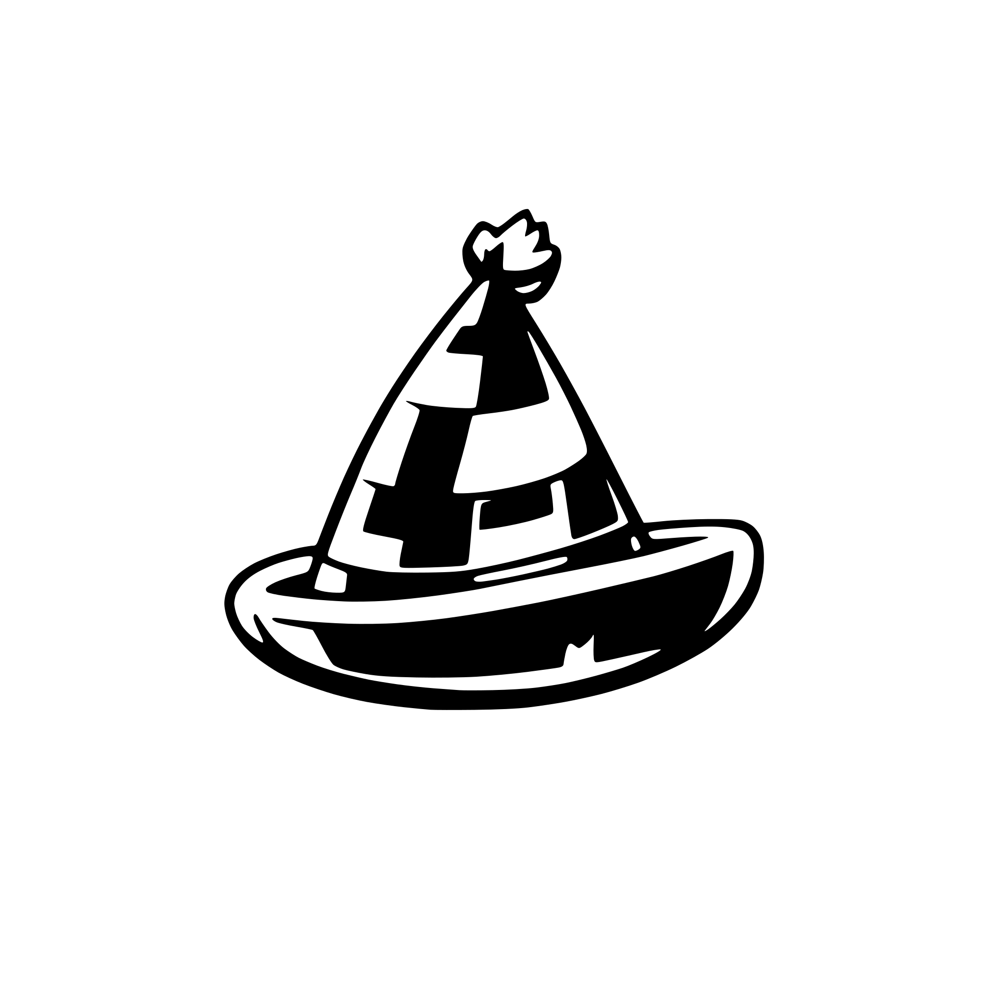 AI-generated SVG of a carnival hat