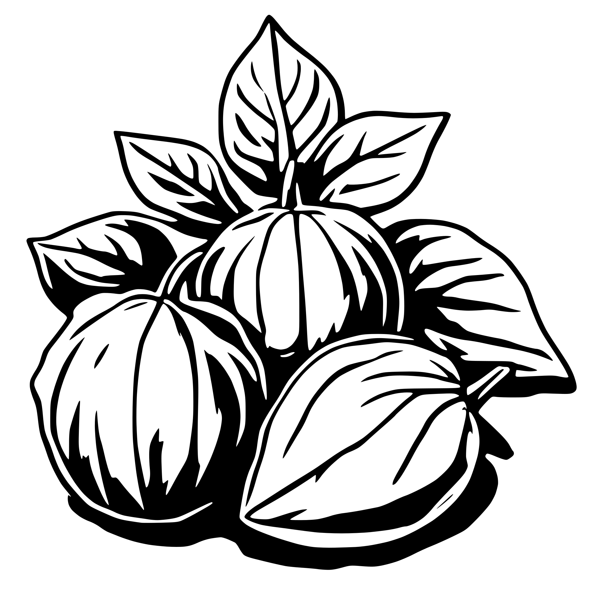 AI-generated SVG of a Physalis