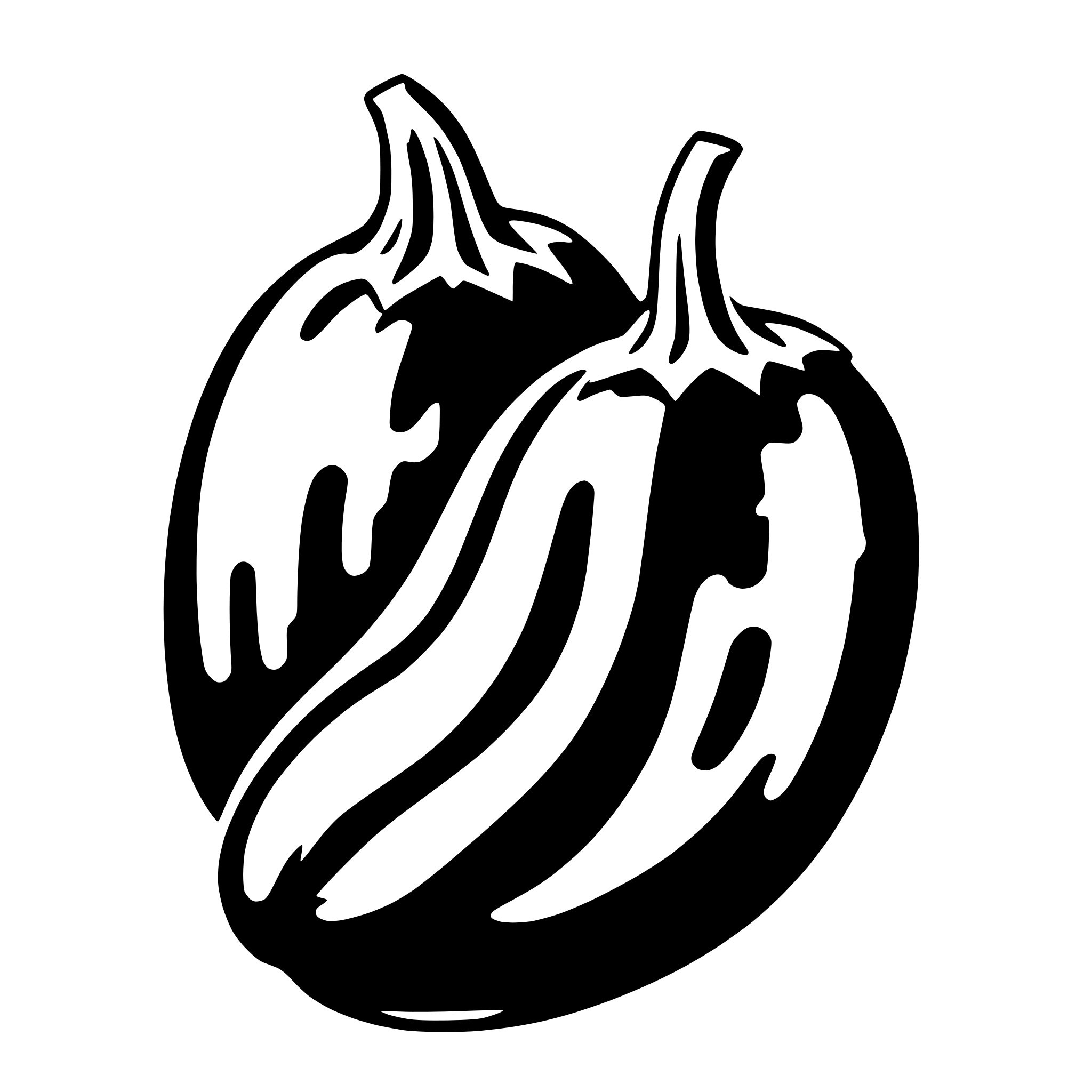 AI-generated SVG of 'eggplant'
