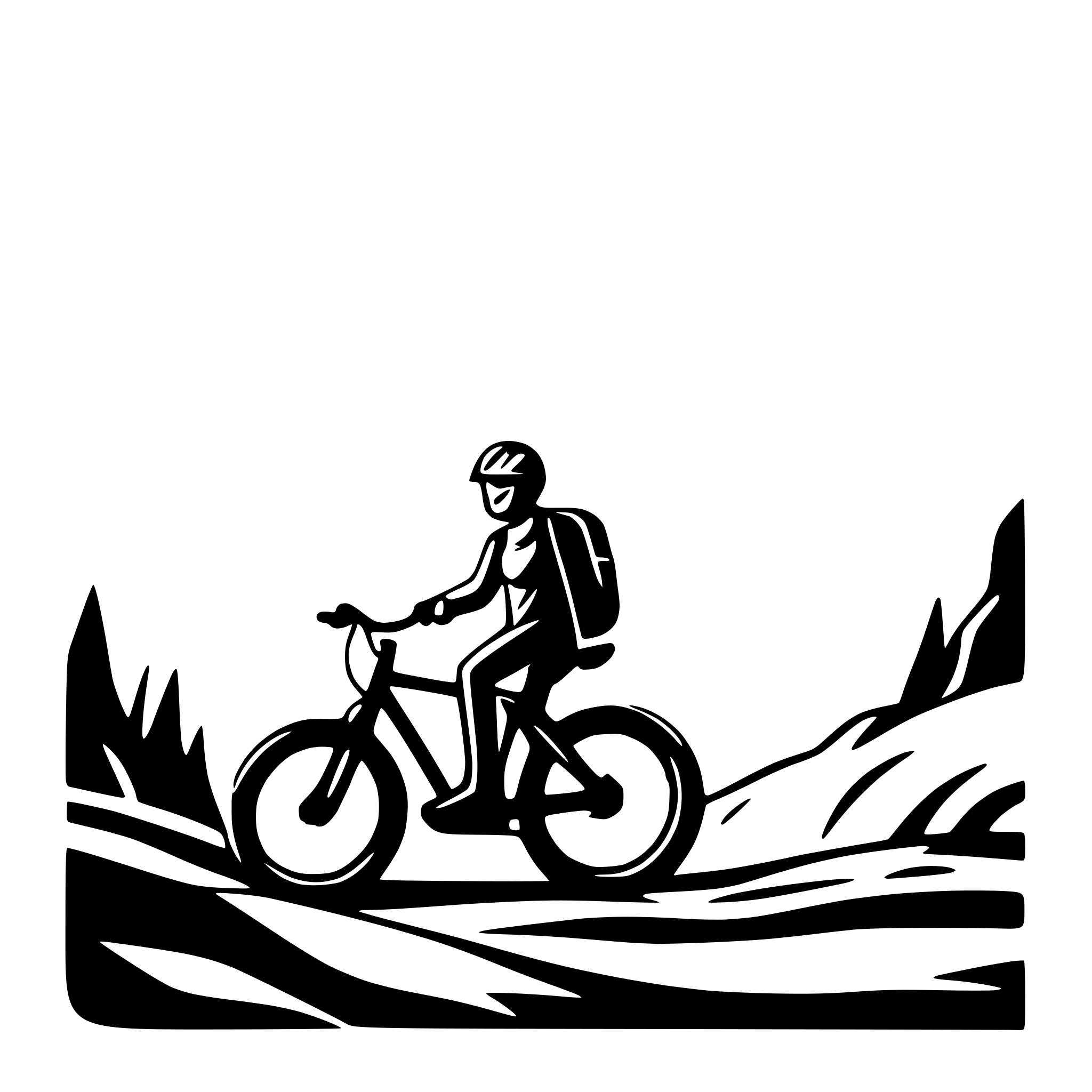 AI-generated SVG of 'mountainbike near abyss canyon'