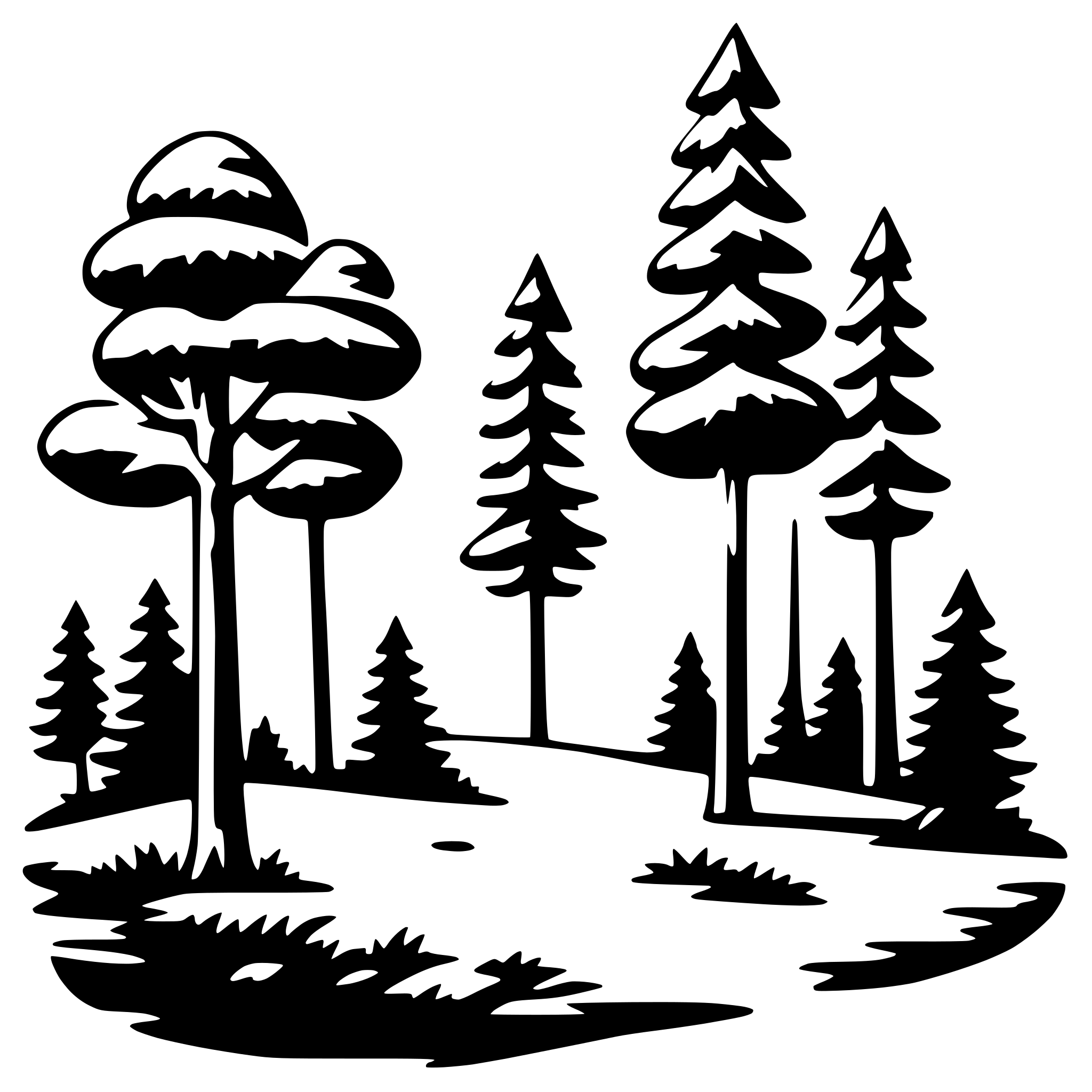 AI-generated SVG of 'wild forest'