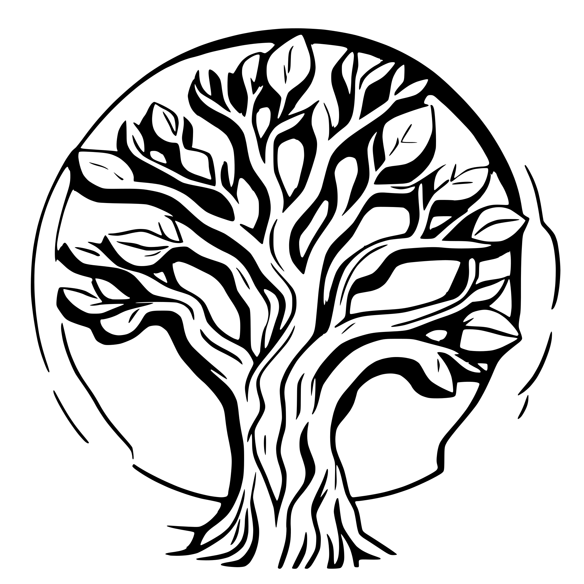 AI-generated SVG of a banyan tree