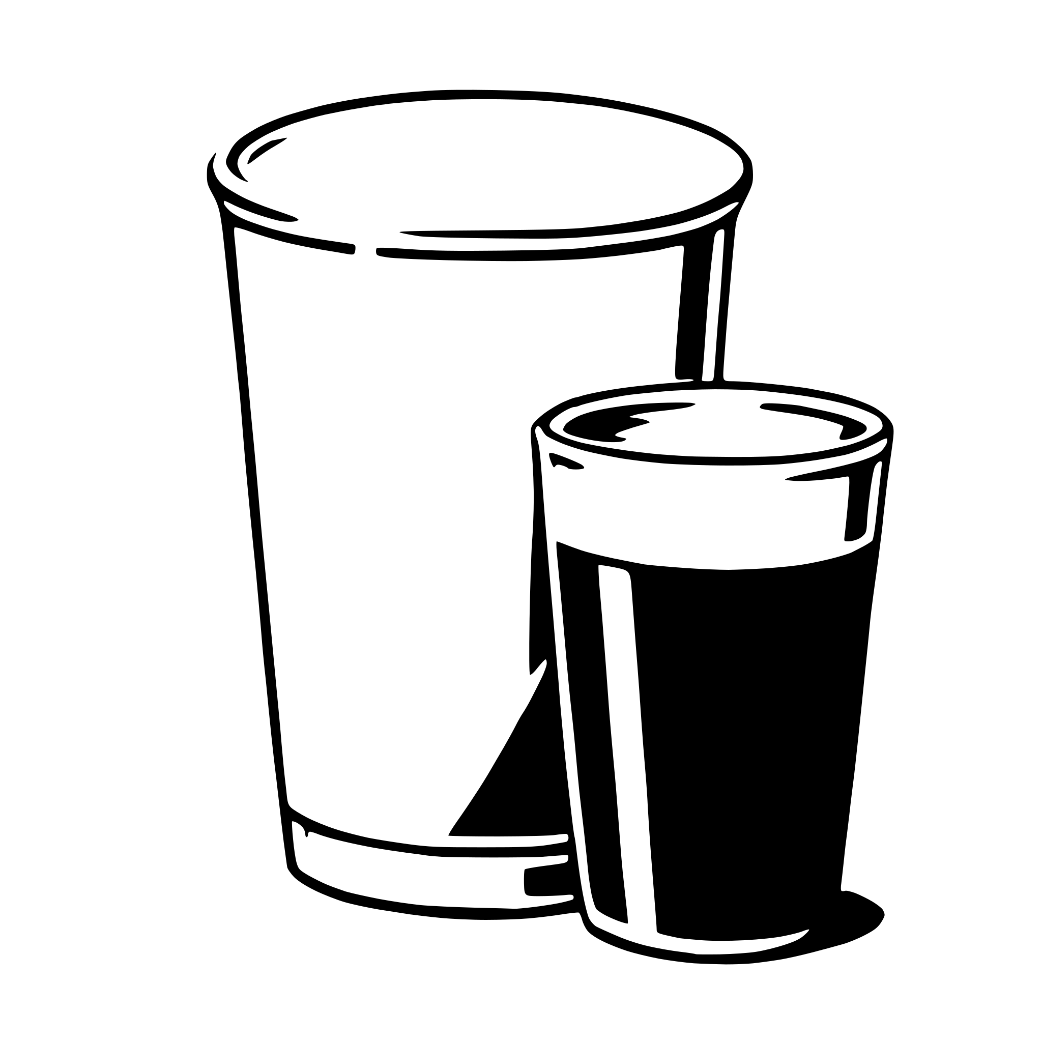 AI-generated SVG of a tumbler