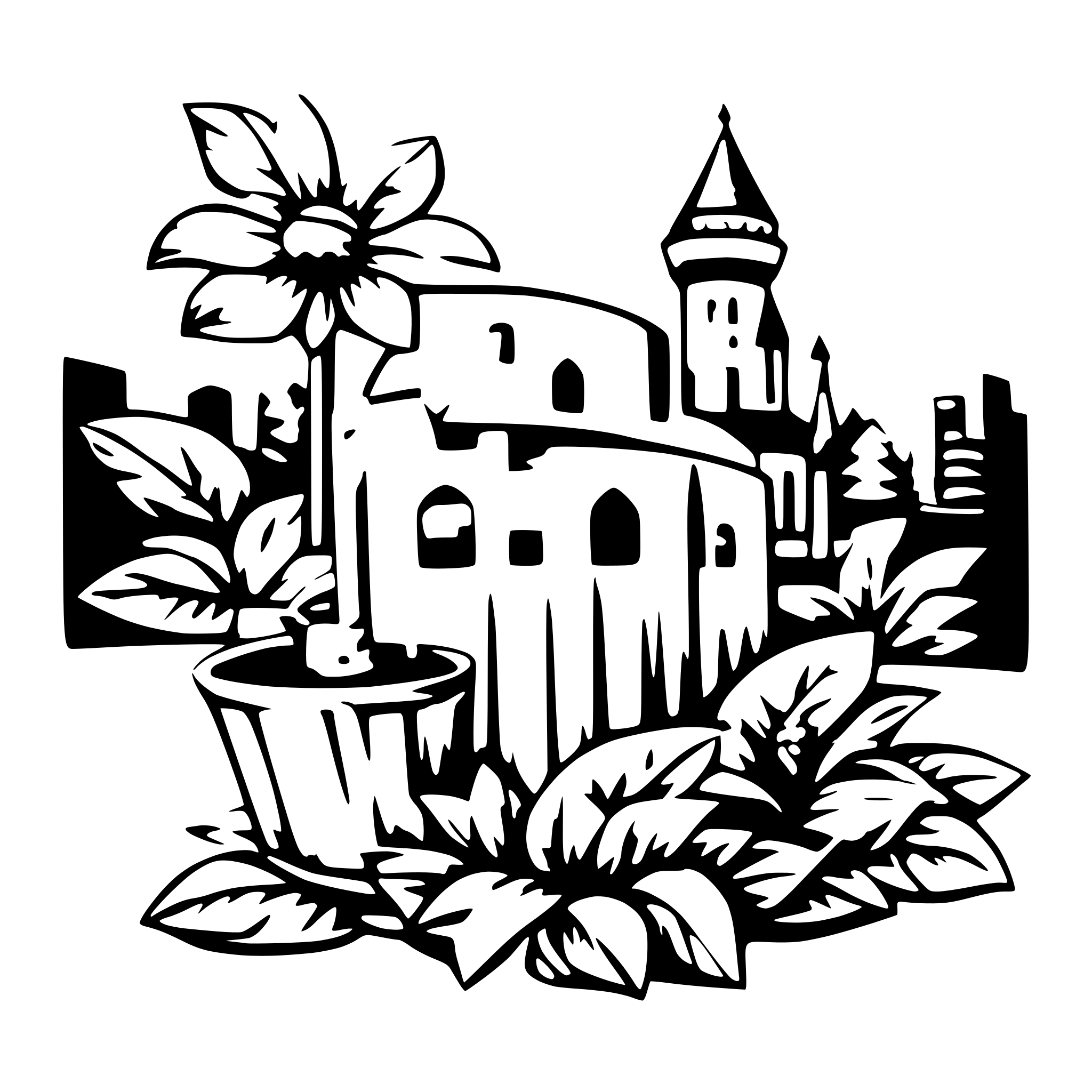AI-generated SVG of a Take this image color it and remove the background