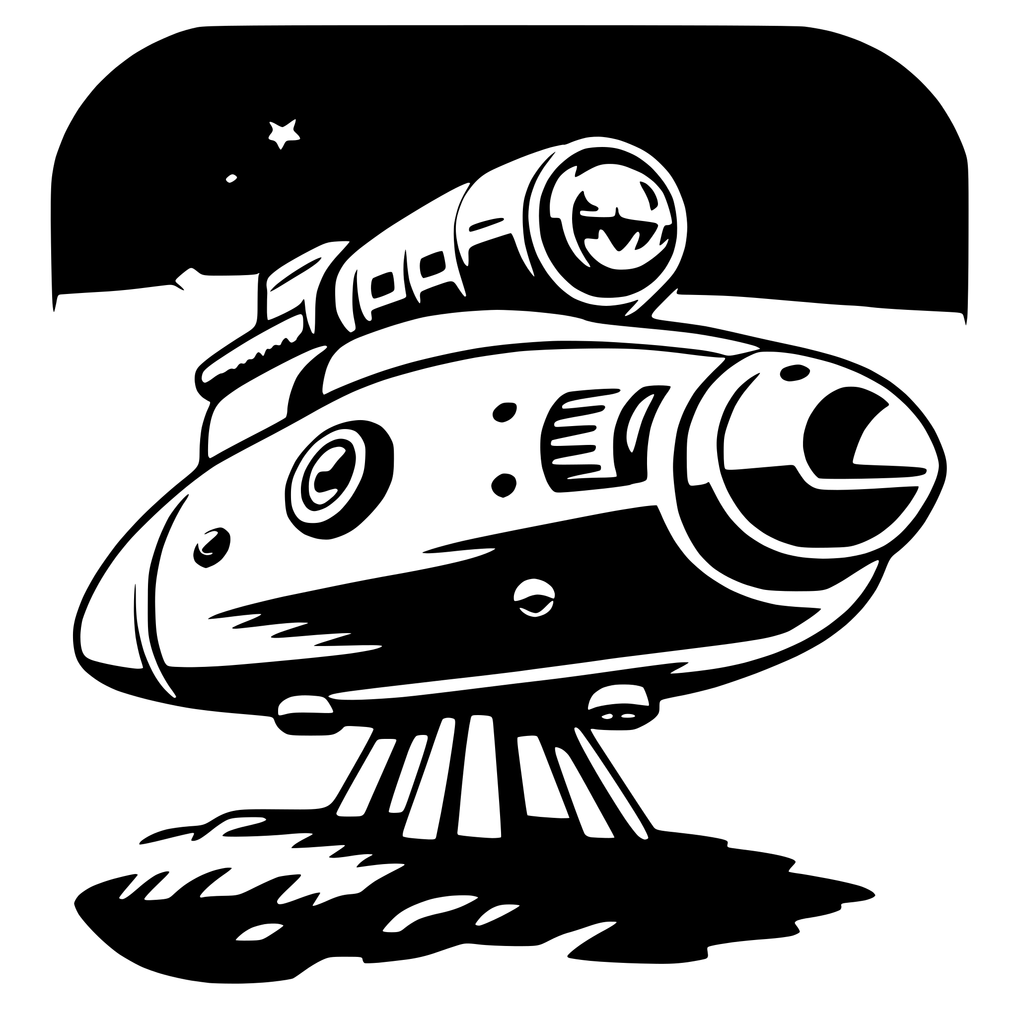 AI-generated SVG of 'spaceship'