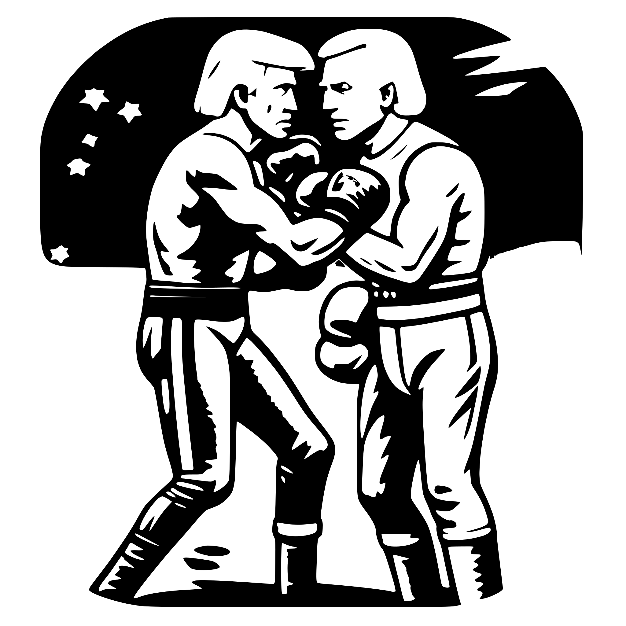 AI-generated SVG of 'donald trump boxing joe biden'