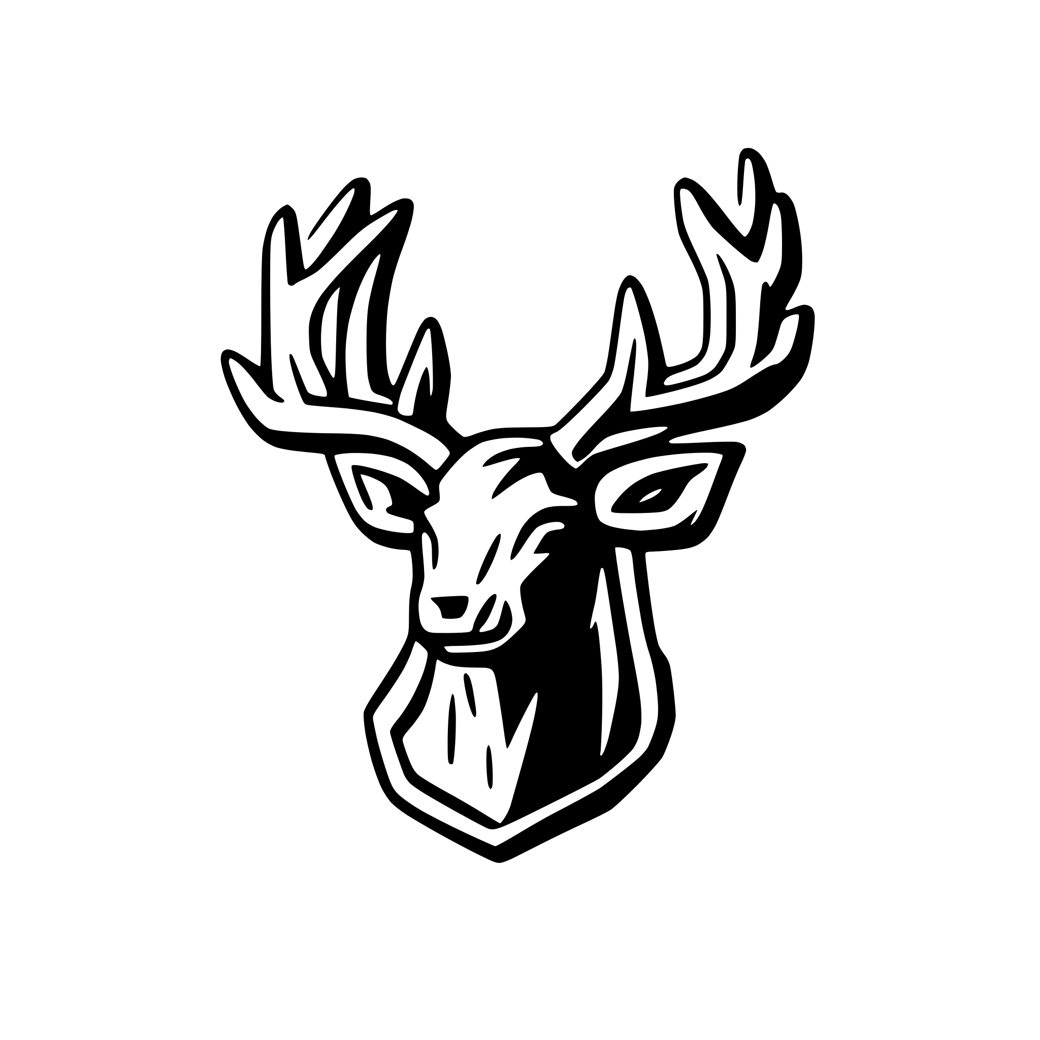 AI-generated SVG of a elk antlers