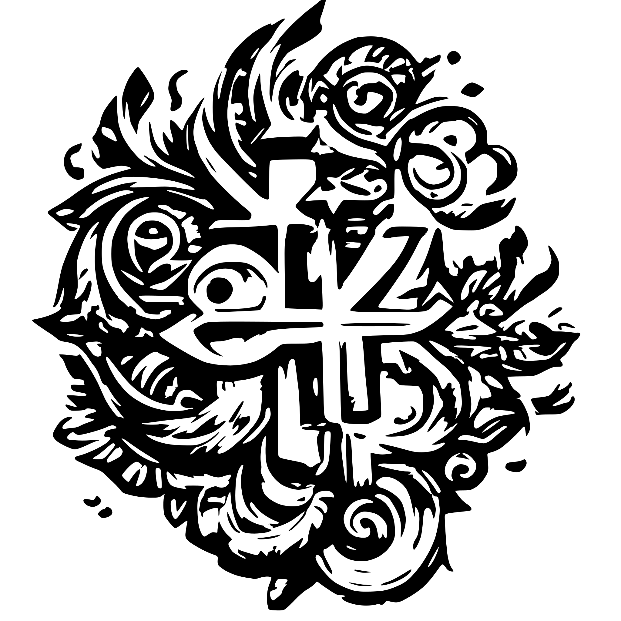 AI-generated SVG of a love god