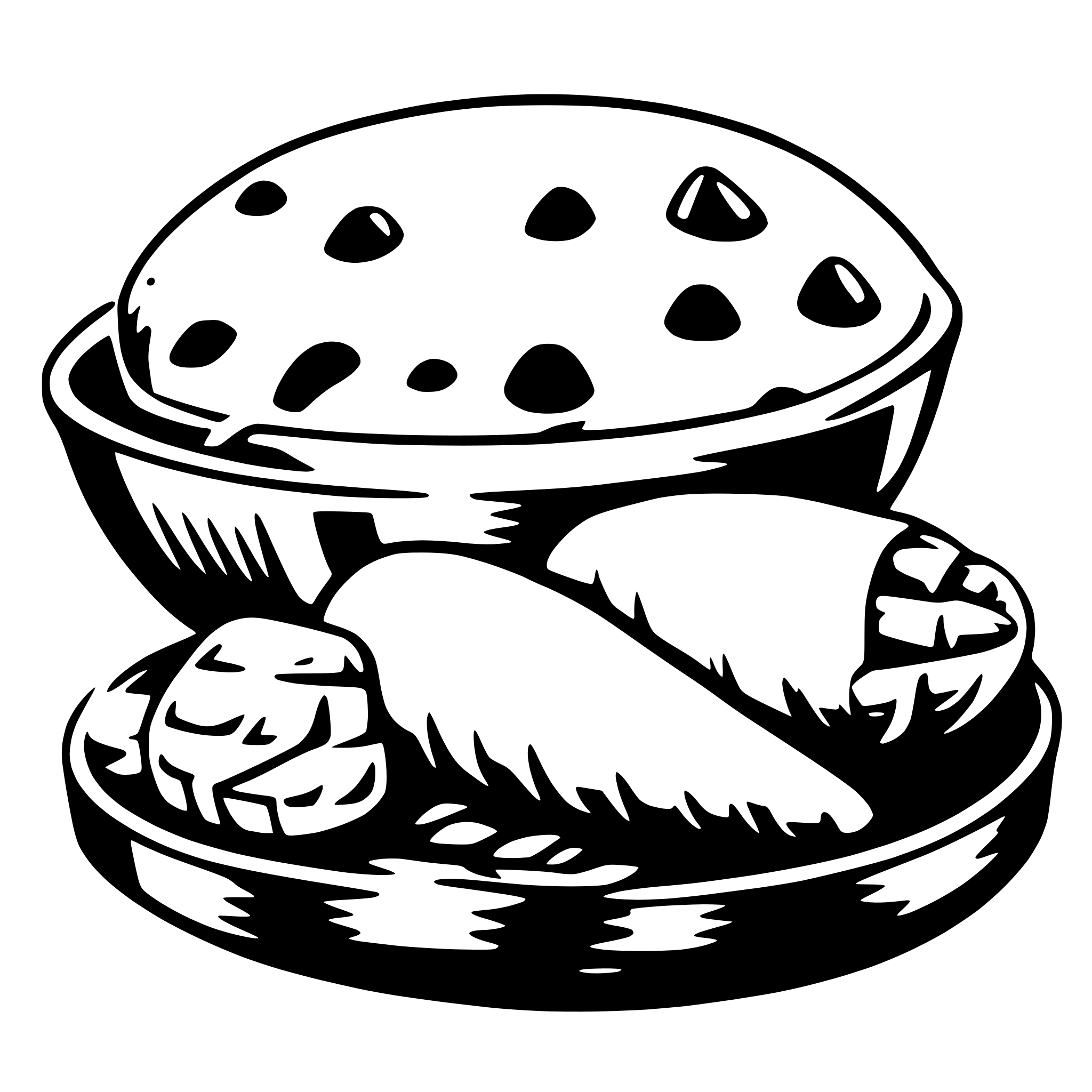 AI-generated SVG of 'shellfish'