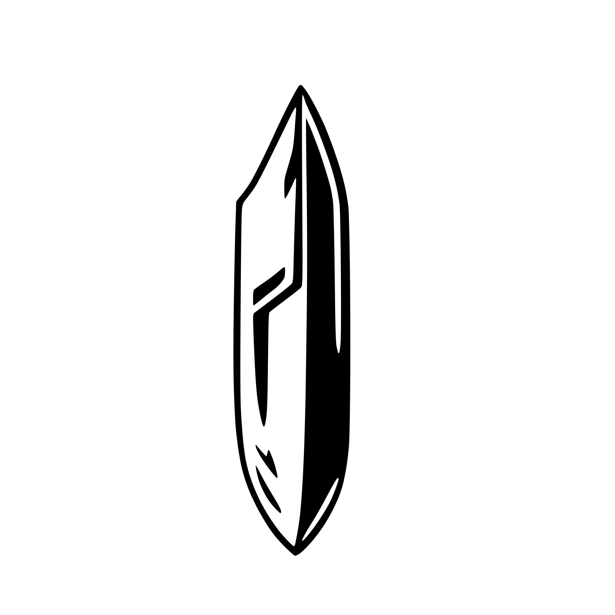 AI-generated SVG of a knife simple
