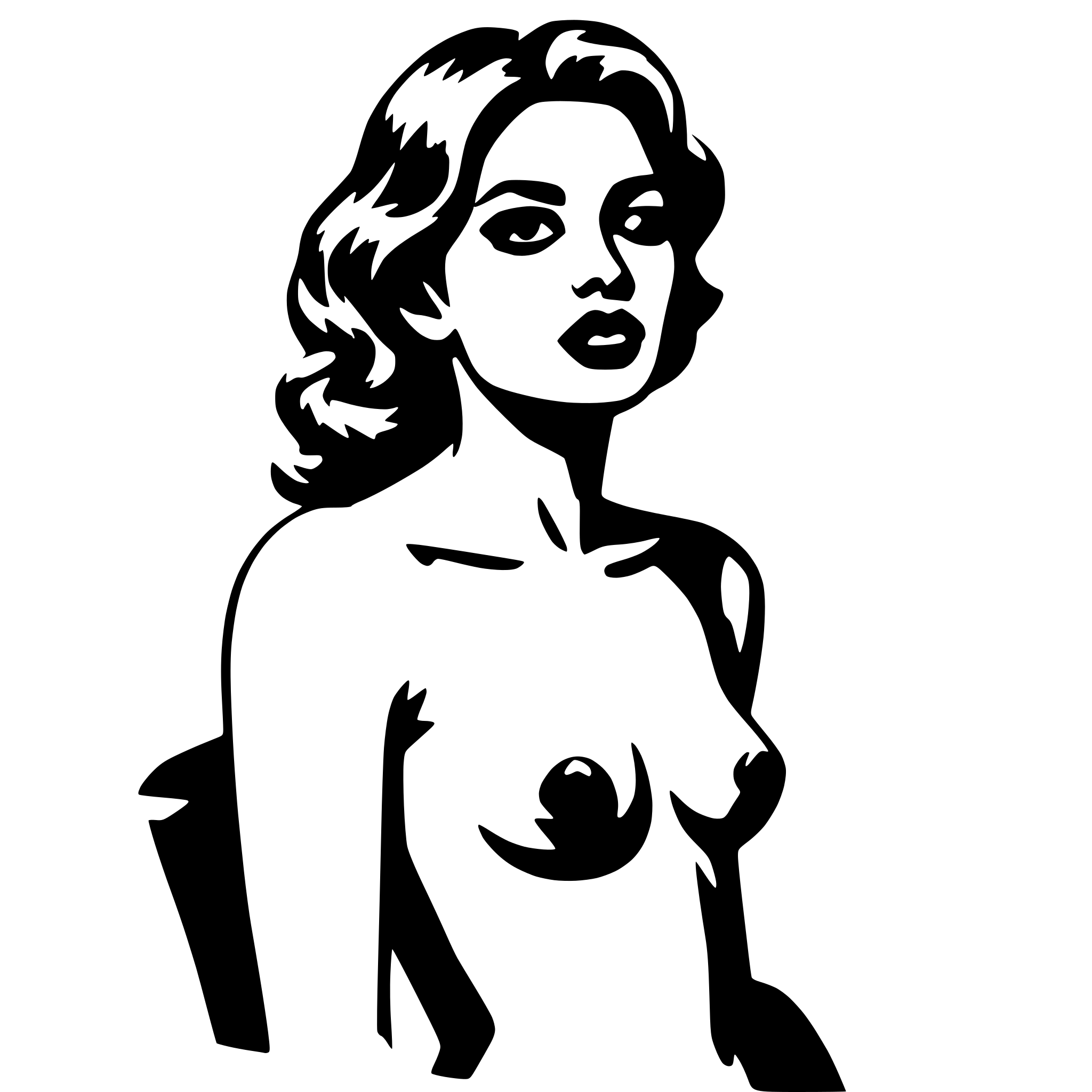 AI-generated SVG of a Nude