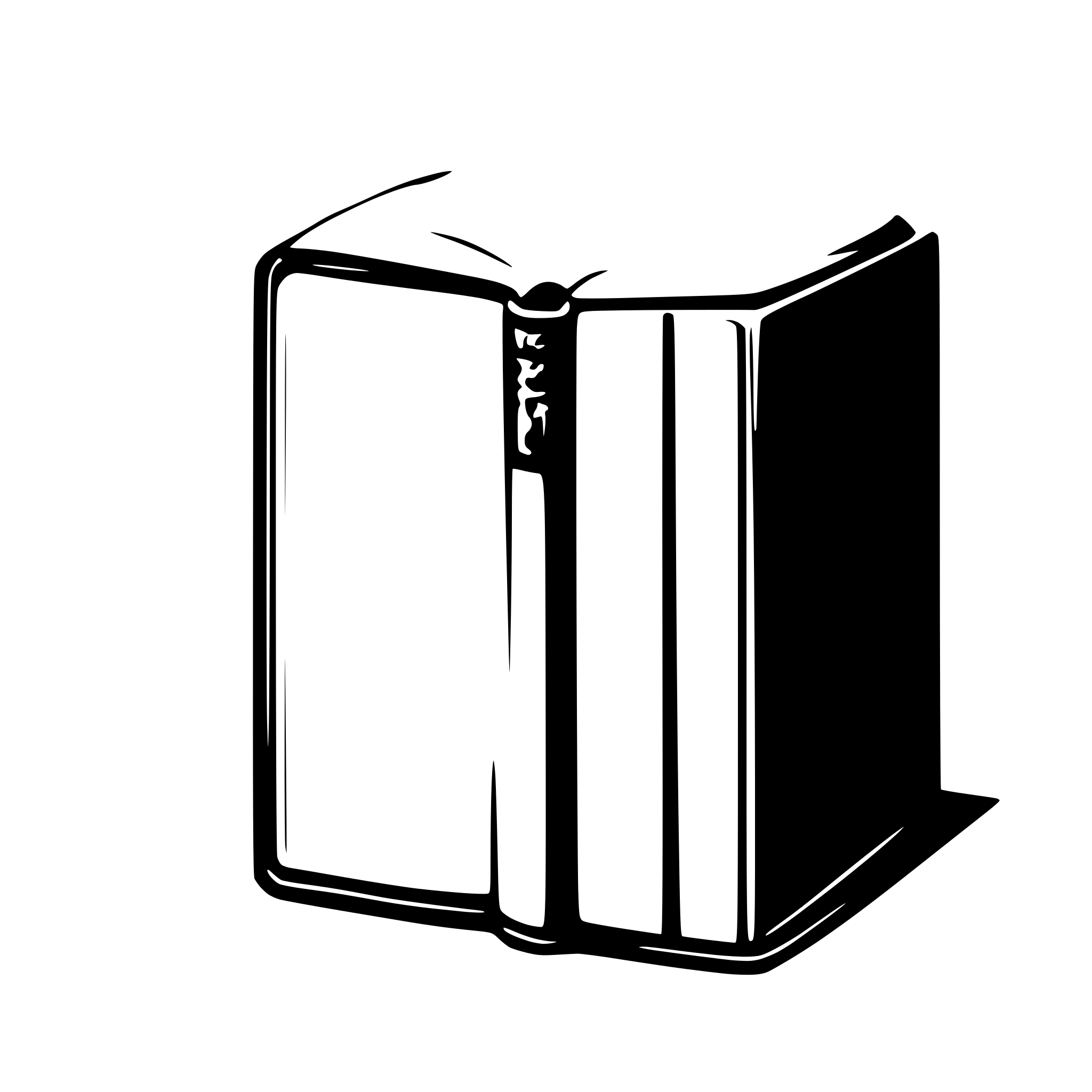 AI-generated SVG of a book