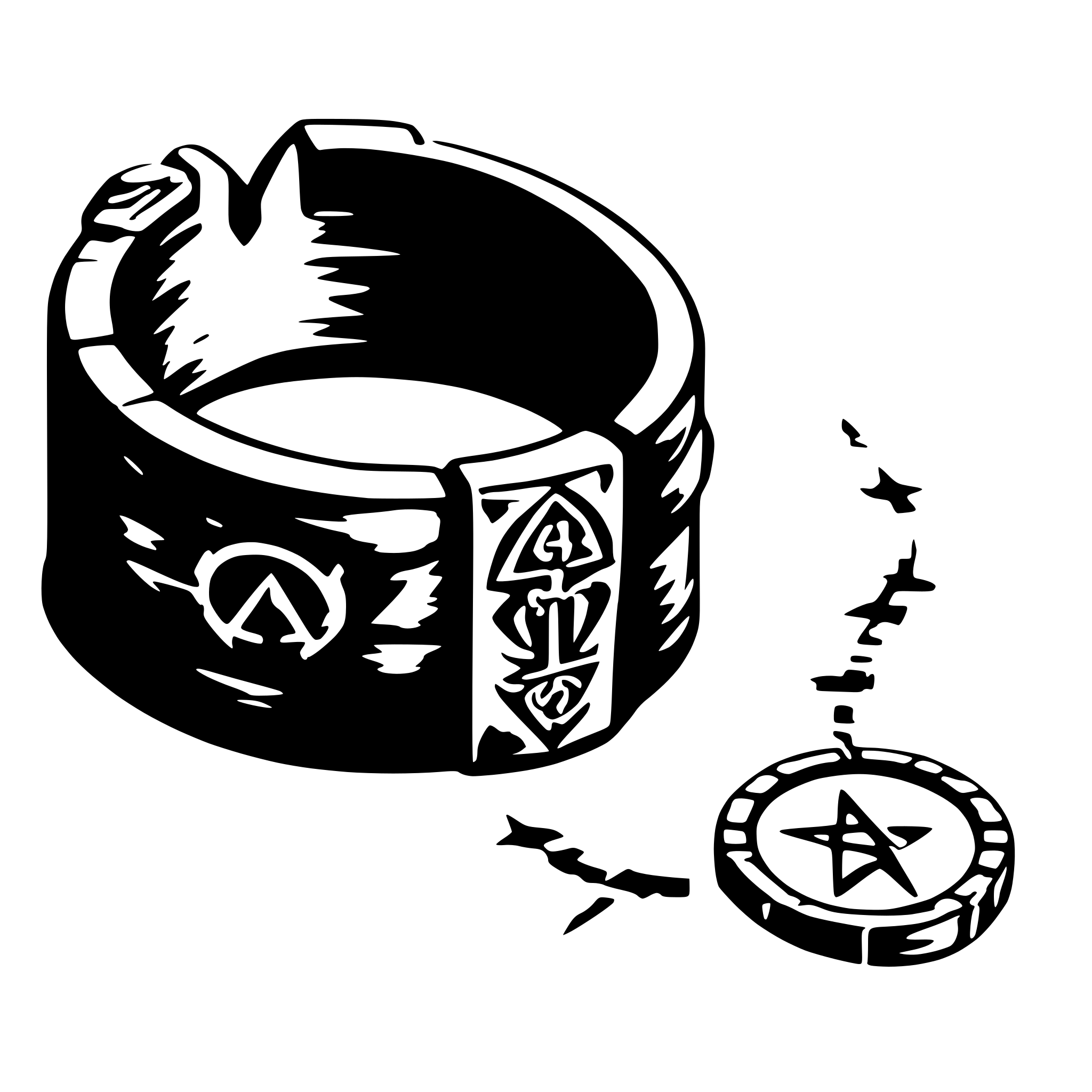 AI-generated SVG of a a broken magic ring, with magic runes engraved AI-generated SVG of a a broken magic ring, with magic runes engraved