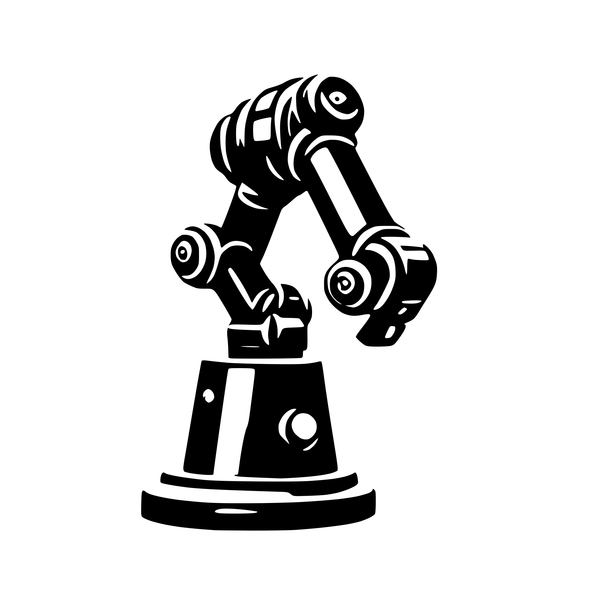 AI-generated SVG of 'robotic arm'