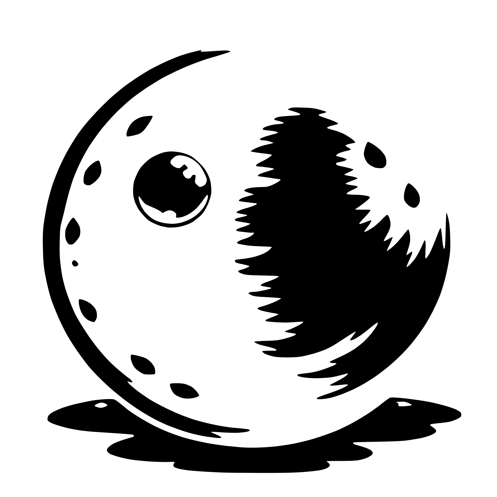 AI-generated SVG of a full moon
