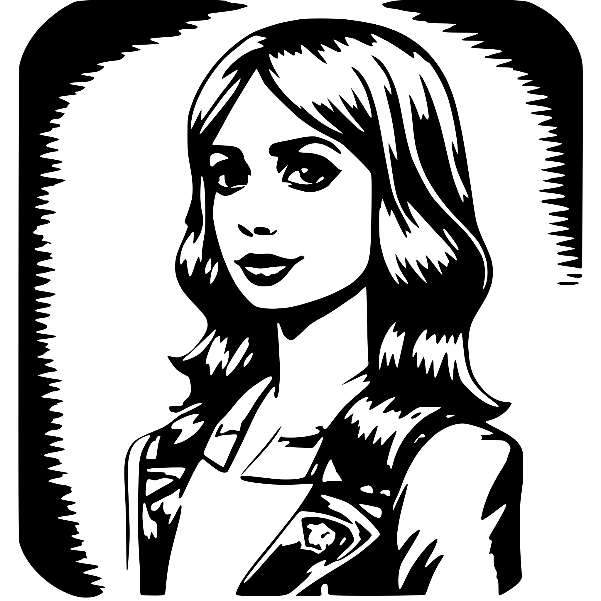 AI-generated SVG of 'millie from helluva boss'