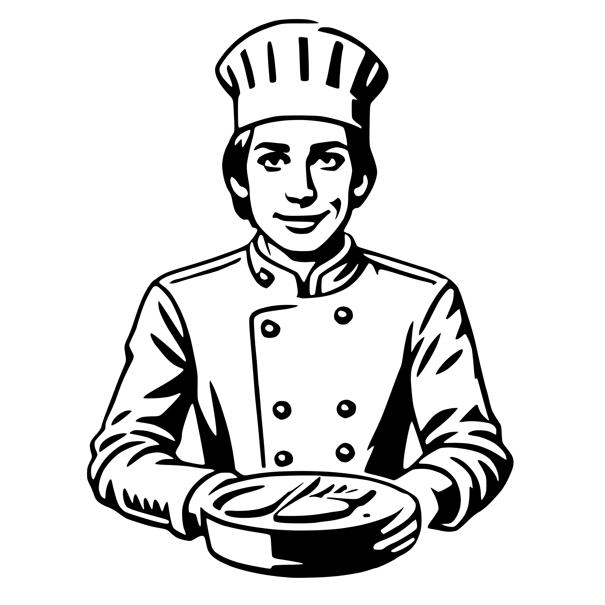 AI-generated SVG of 'chef'