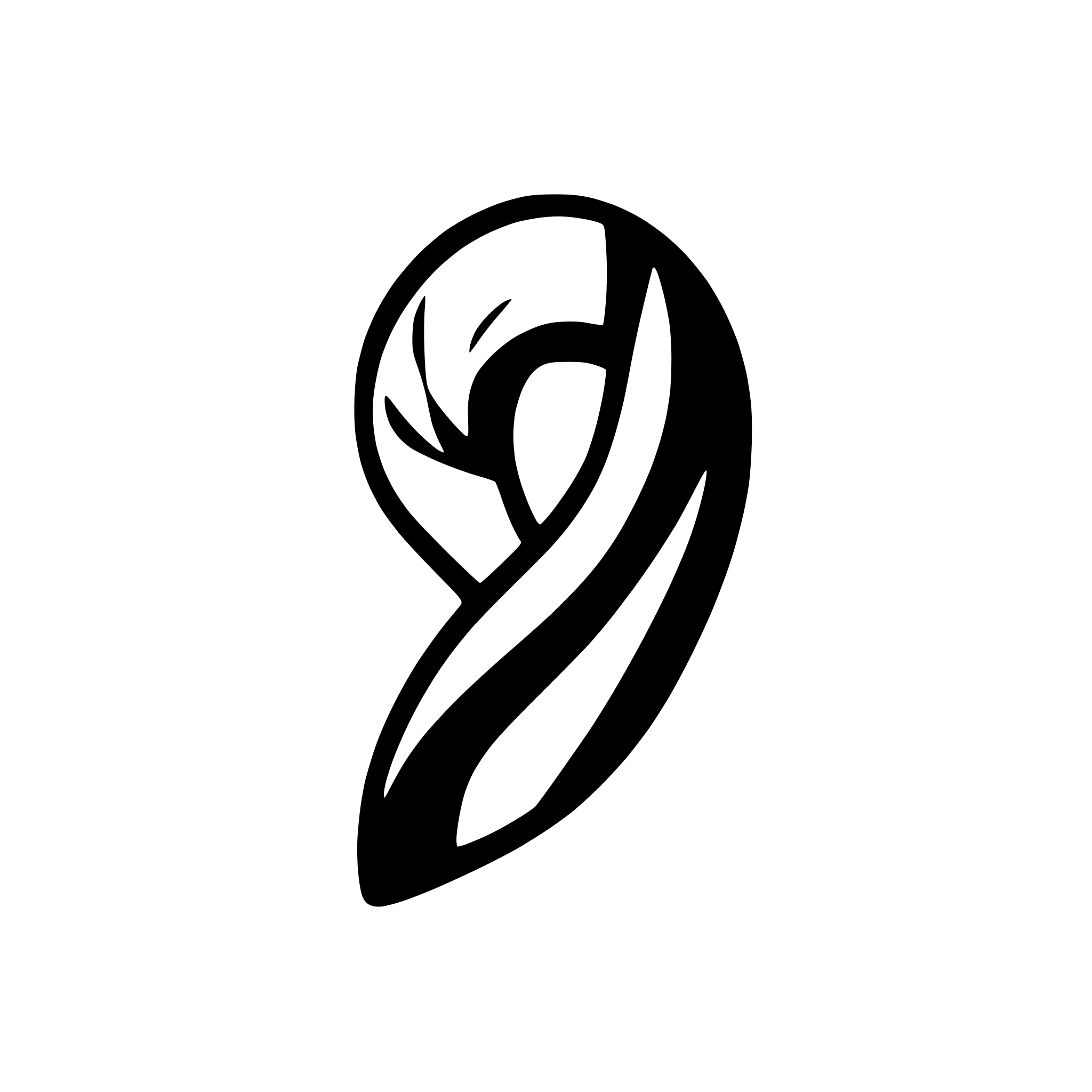 AI-generated SVG of a scarf logo
