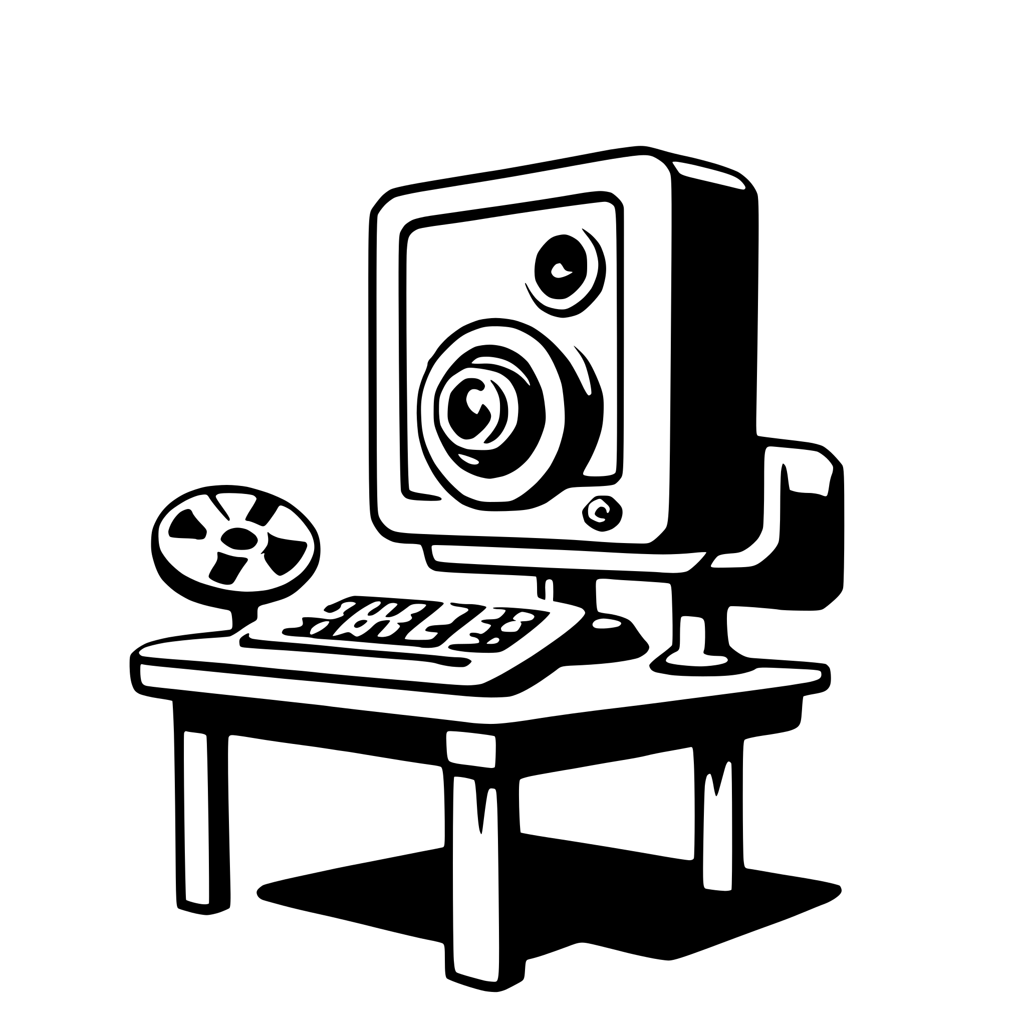 AI-generated SVG of a video editor