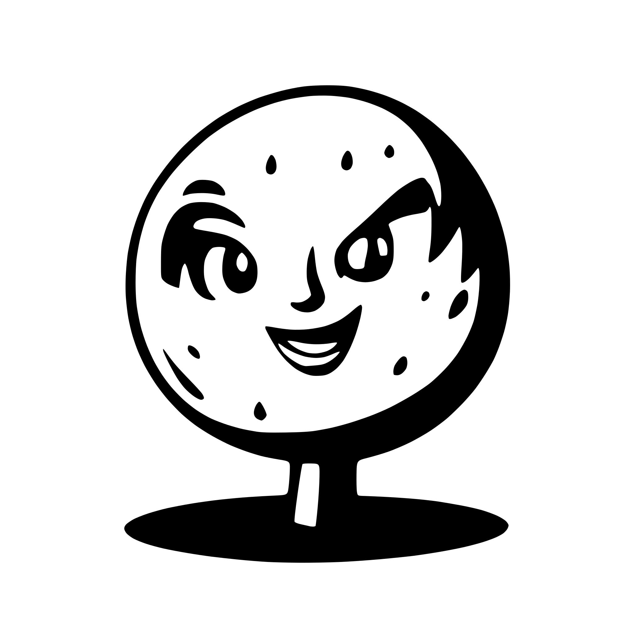 AI-generated SVG of a moon