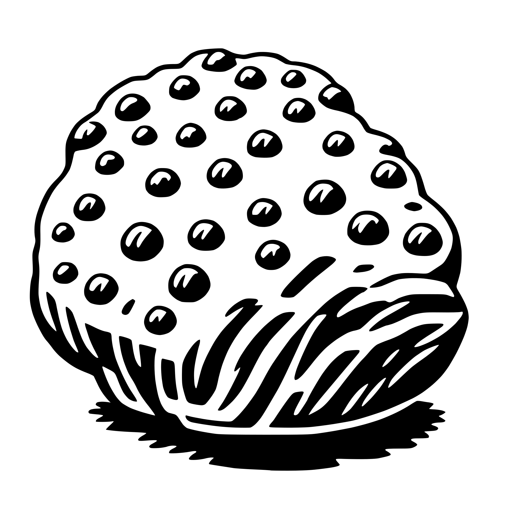 AI-generated SVG of 'truffle'
