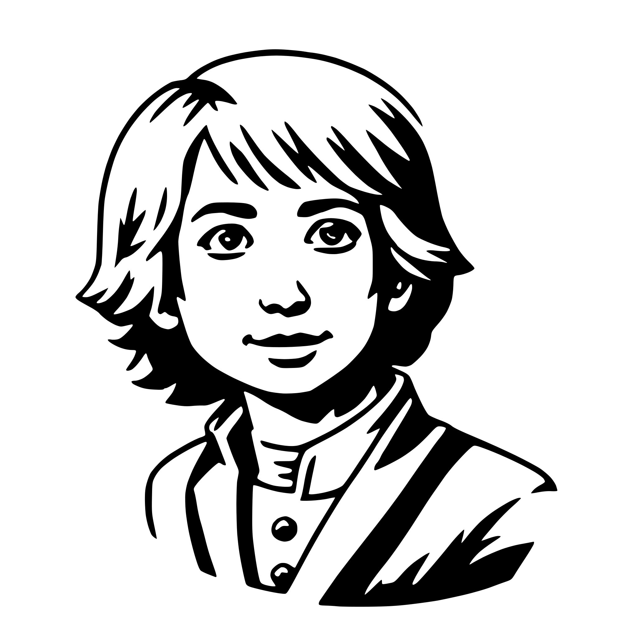 AI-generated SVG of a hachiman
