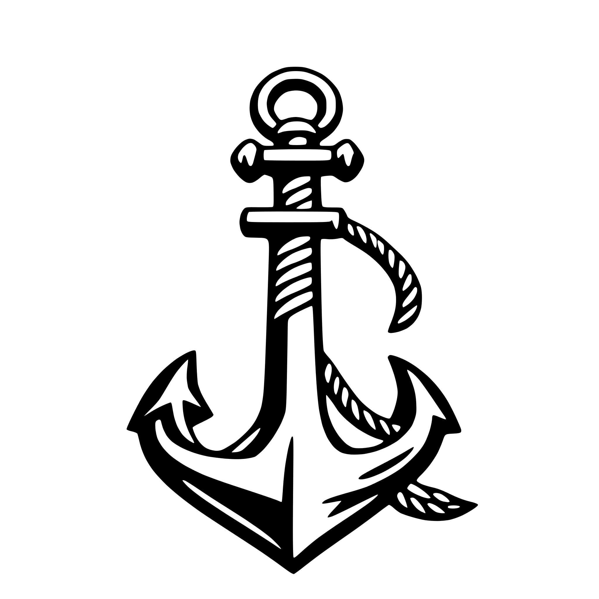 AI-generated SVG of a anchor and rope