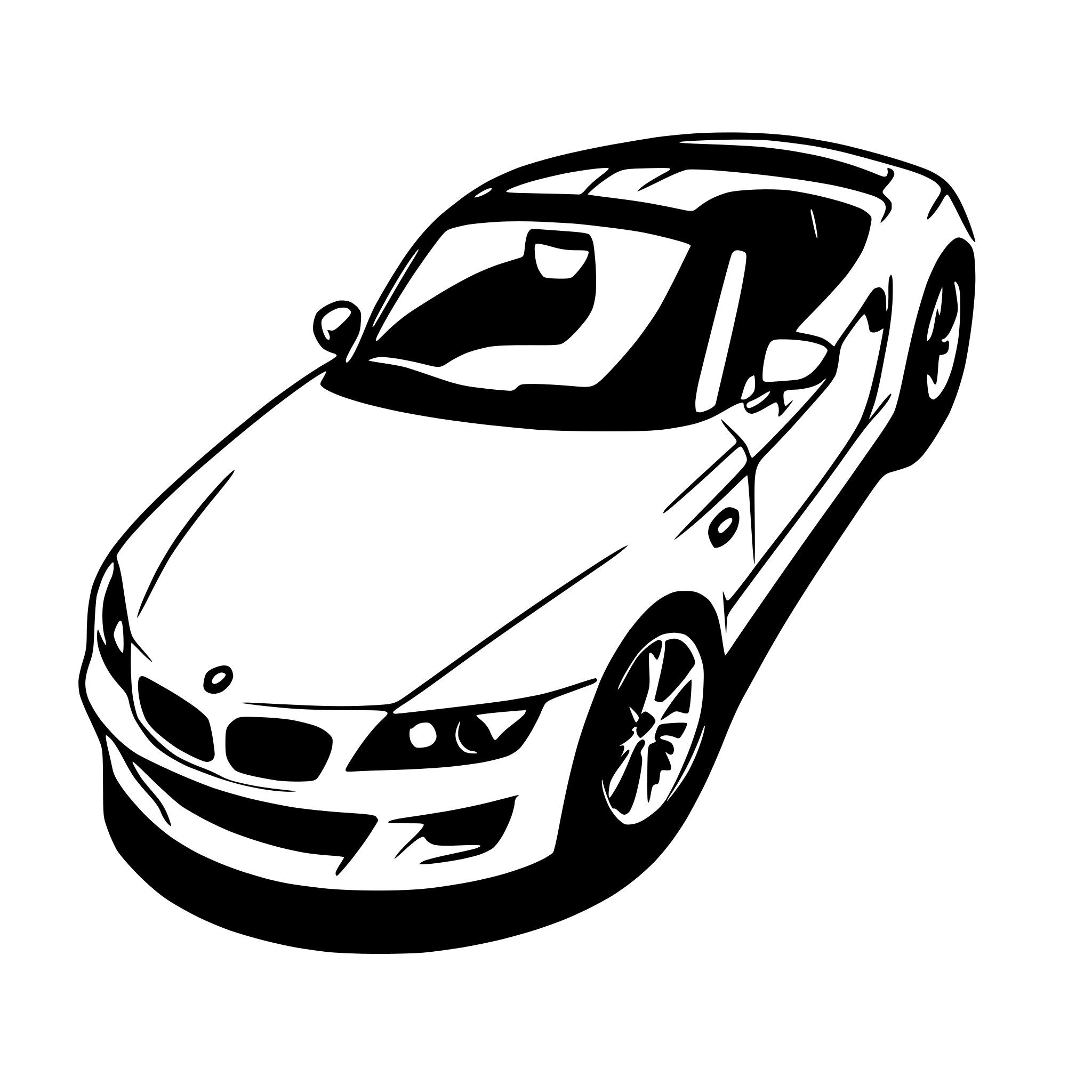 AI-generated SVG of a BMW Z4 E85