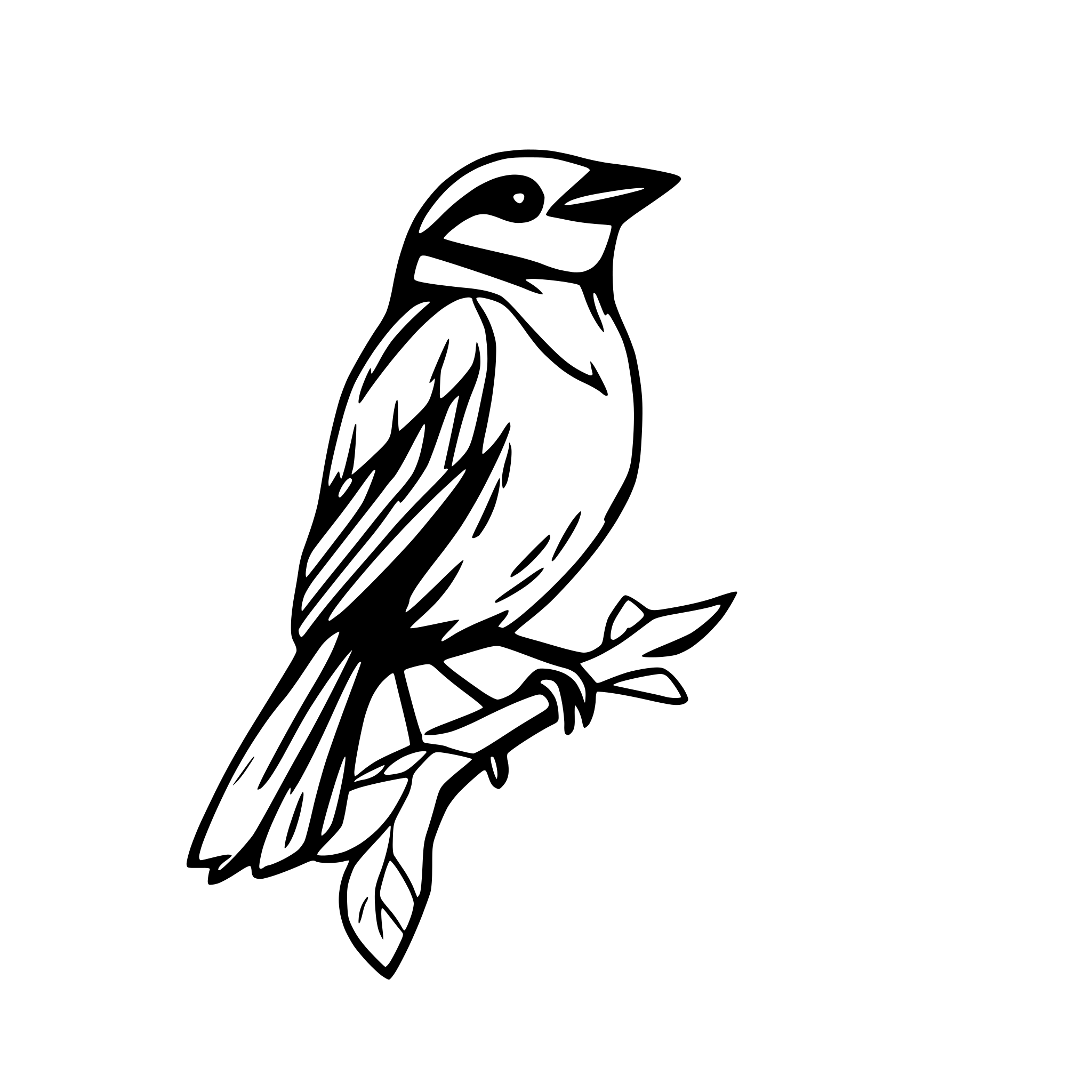 AI-generated SVG of 'baltimore oriole bird'