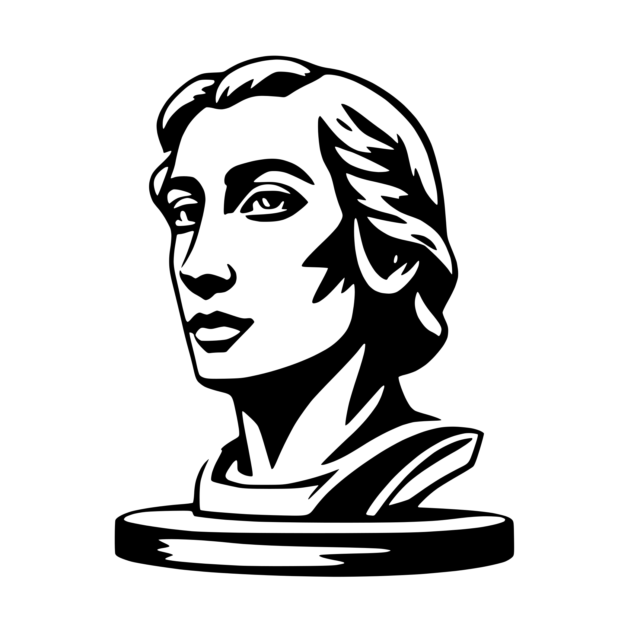 AI-generated SVG of a sculpture