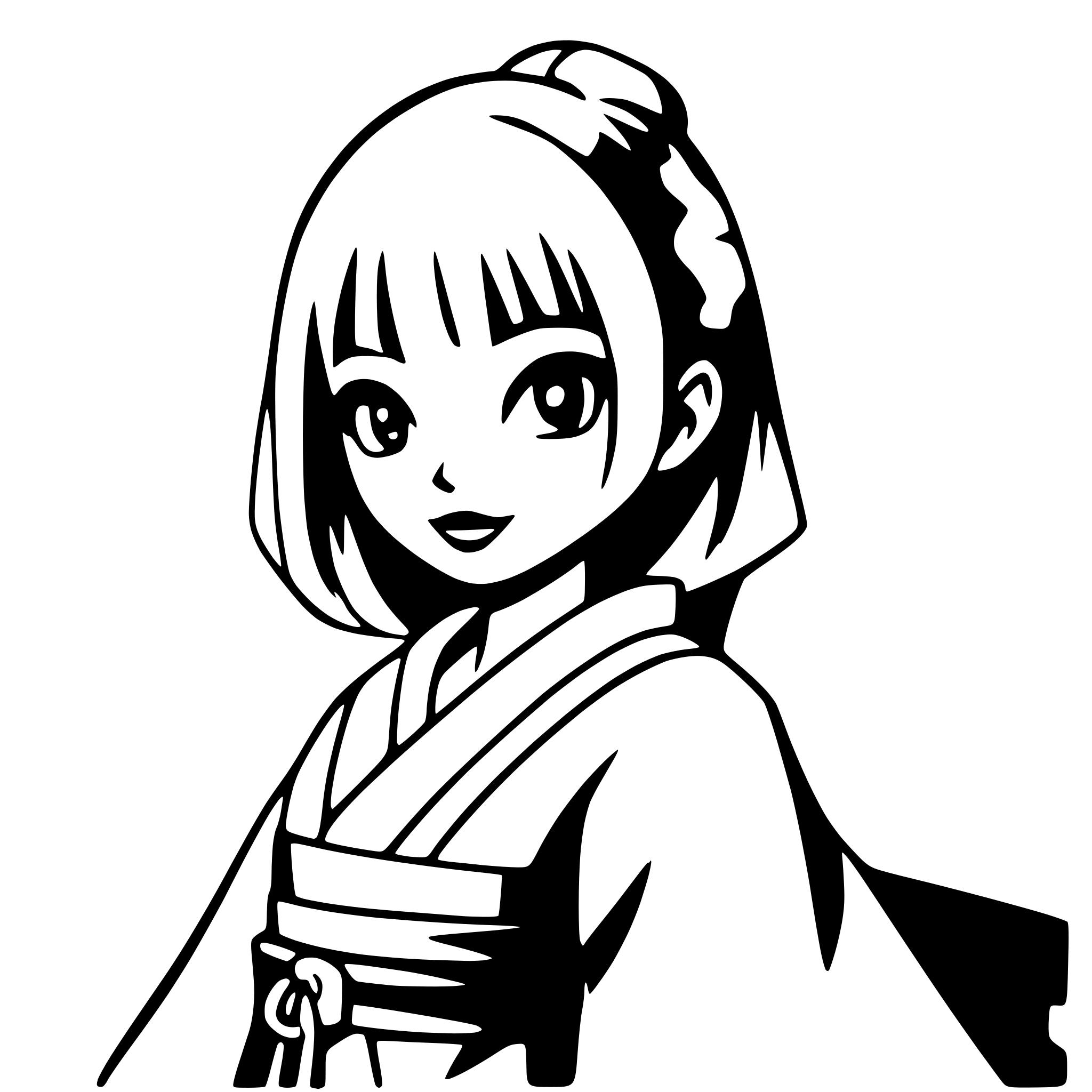 AI-generated SVG of 'ghost in traditional kimono'
