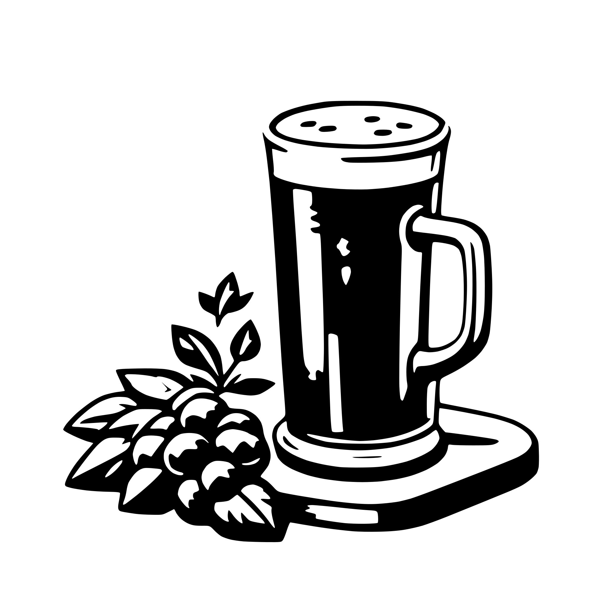 AI-generated SVG of a beer