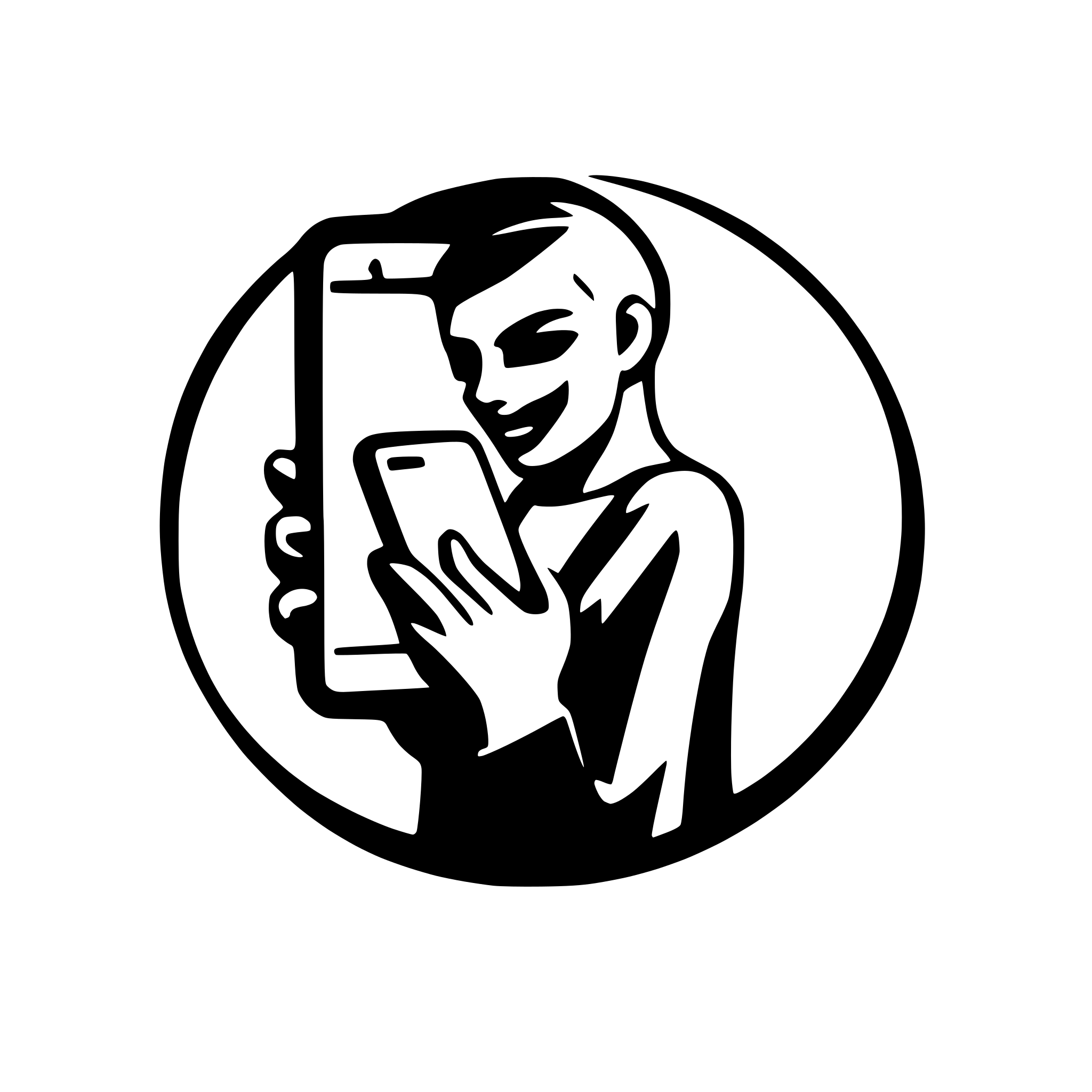 AI-generated SVG of a a person using his smartphone