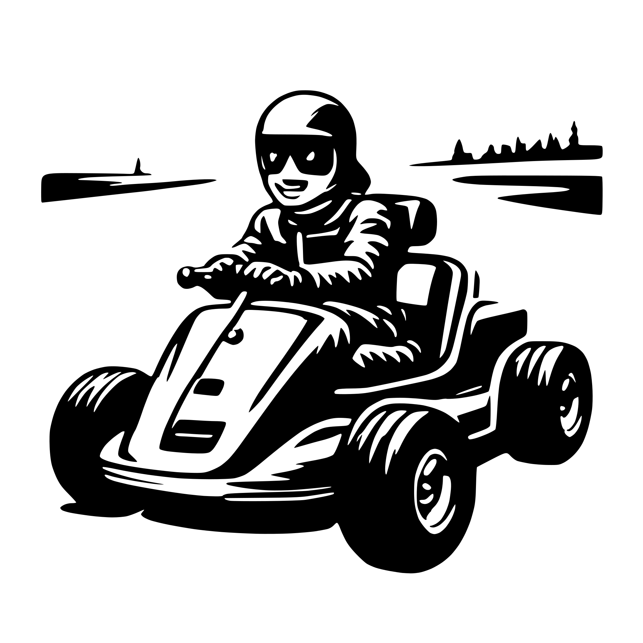 AI-generated SVG of a go-kart