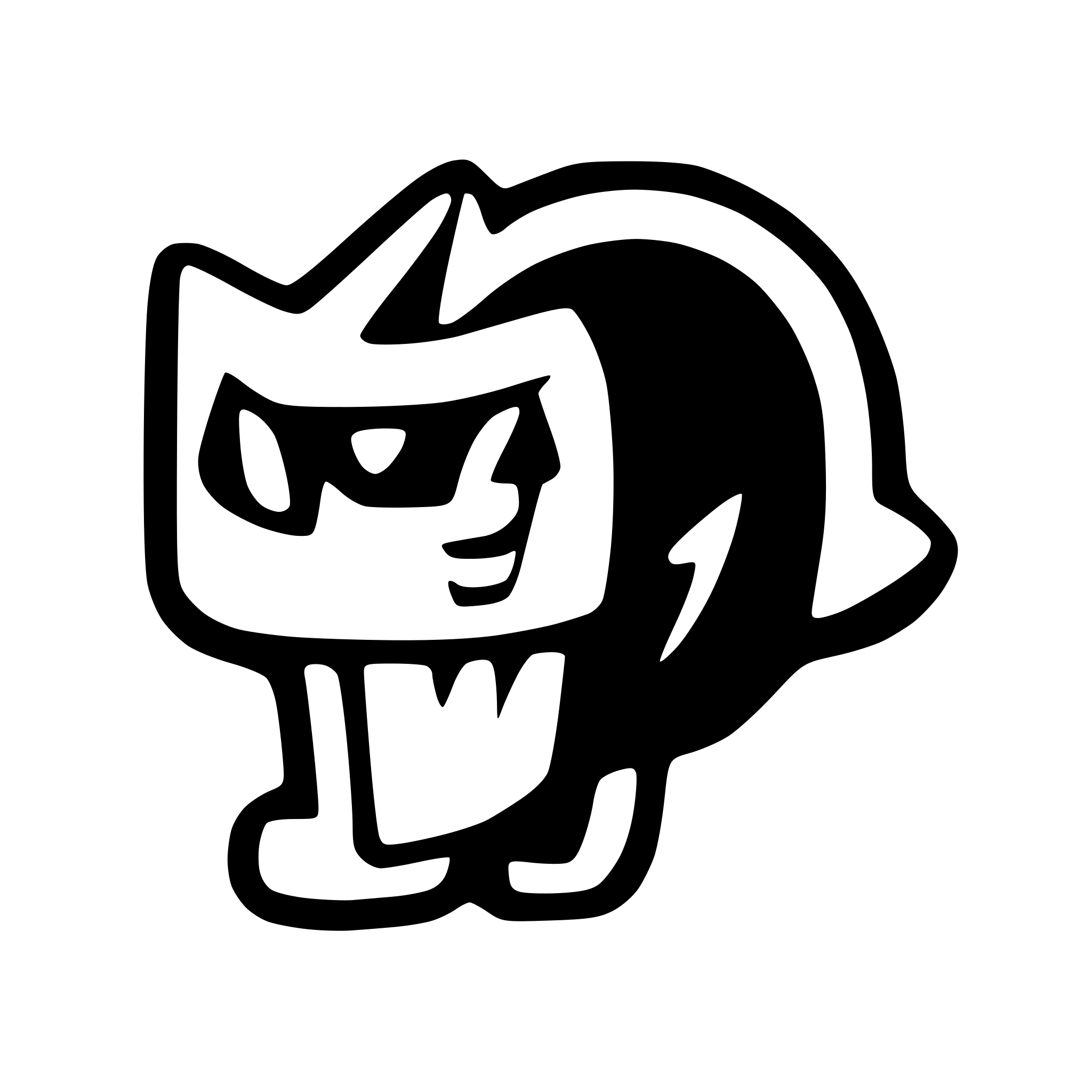 AI-generated SVG of a Small demon showing full body with horns and tail and fangs