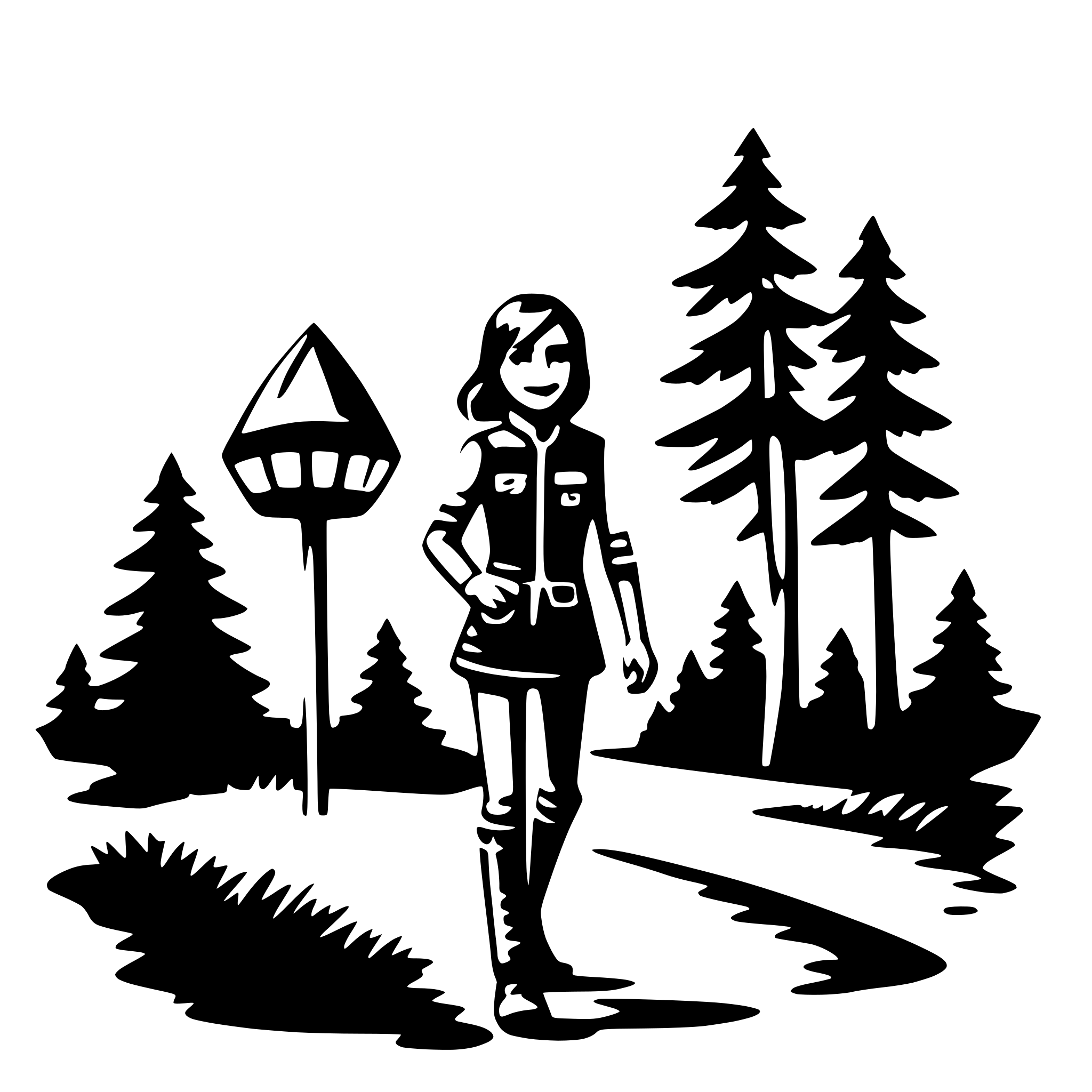 AI-generated SVG of 'outdoor adventure'