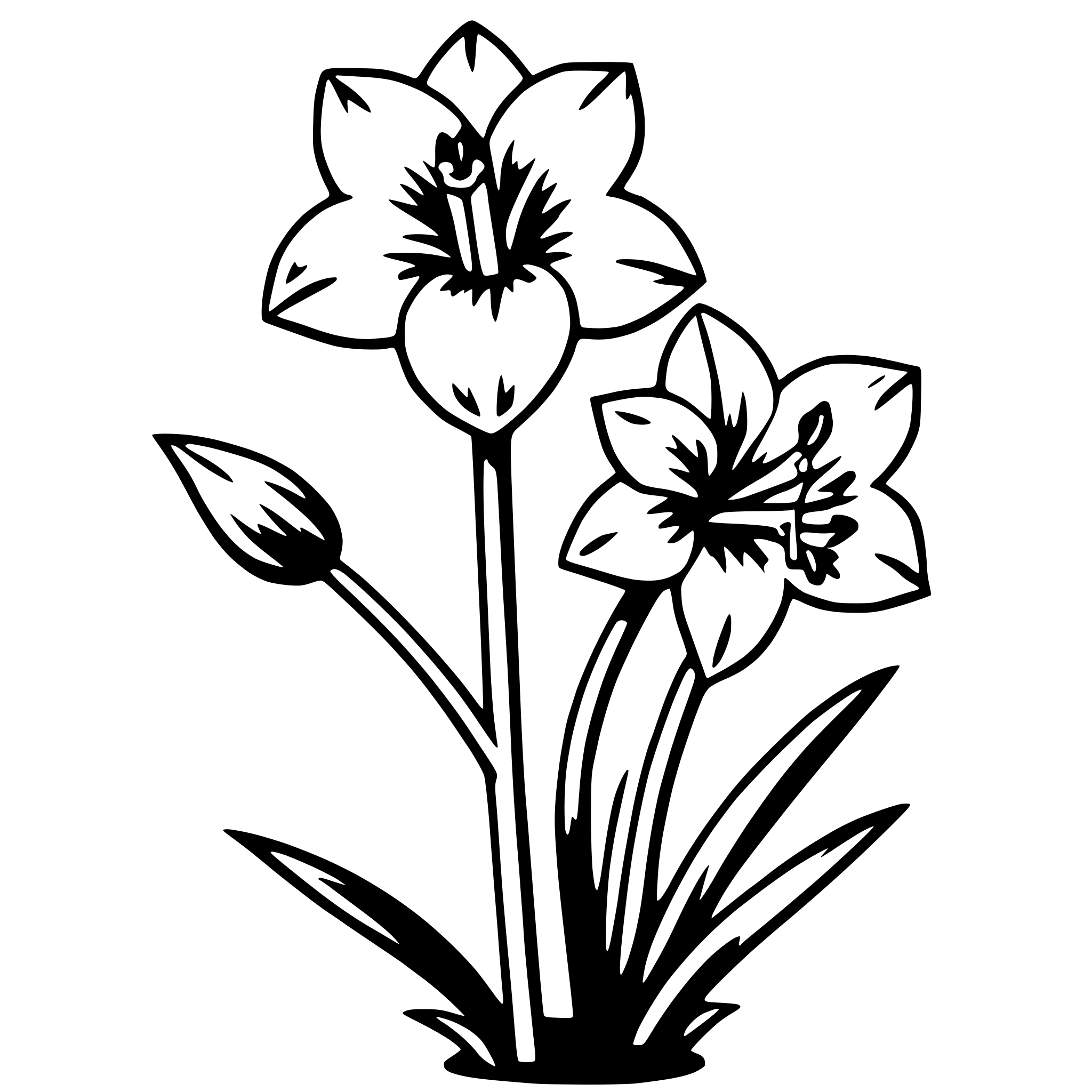 AI-generated SVG of 'amaryllis'