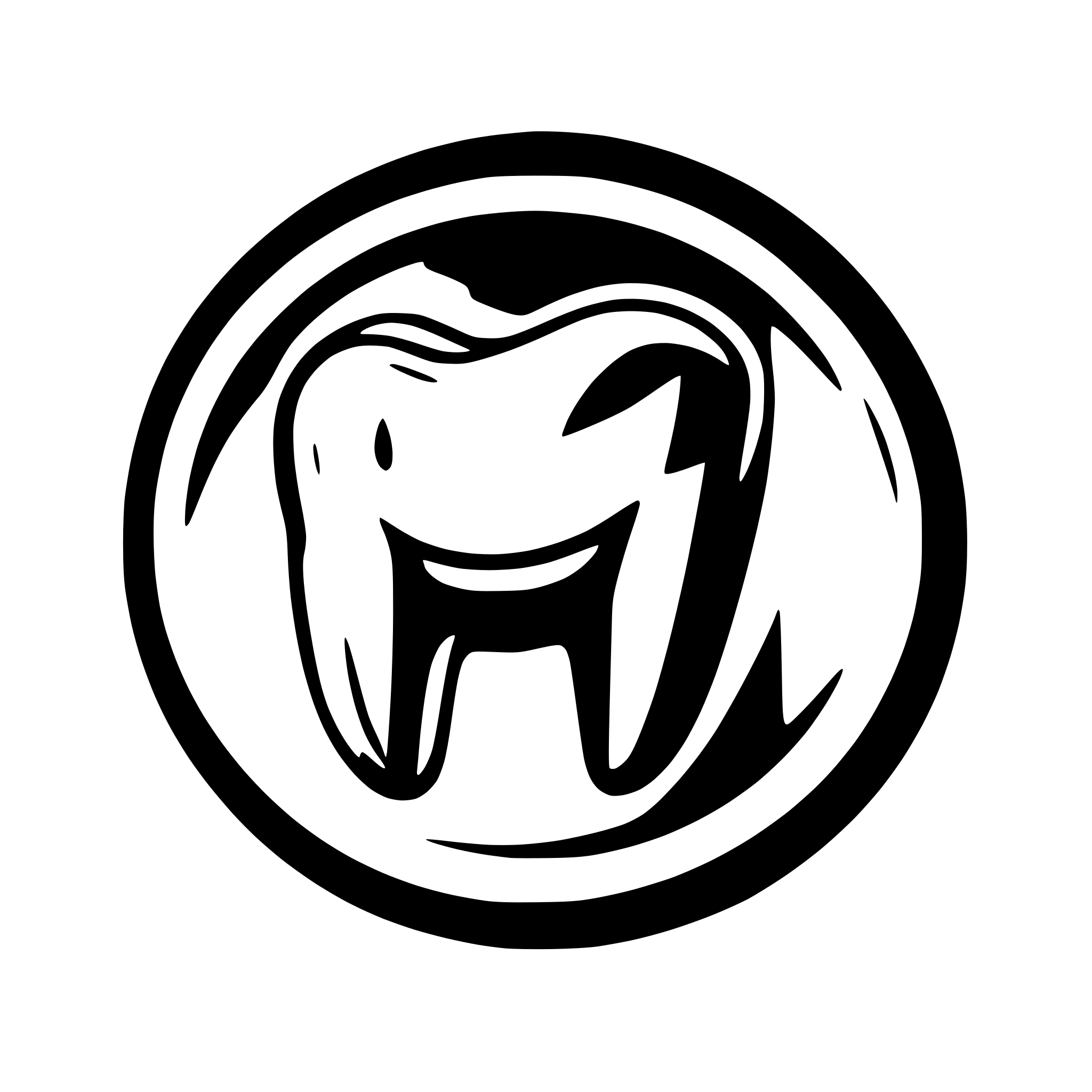 AI-generated SVG of a Dental tooth professional Logo Design