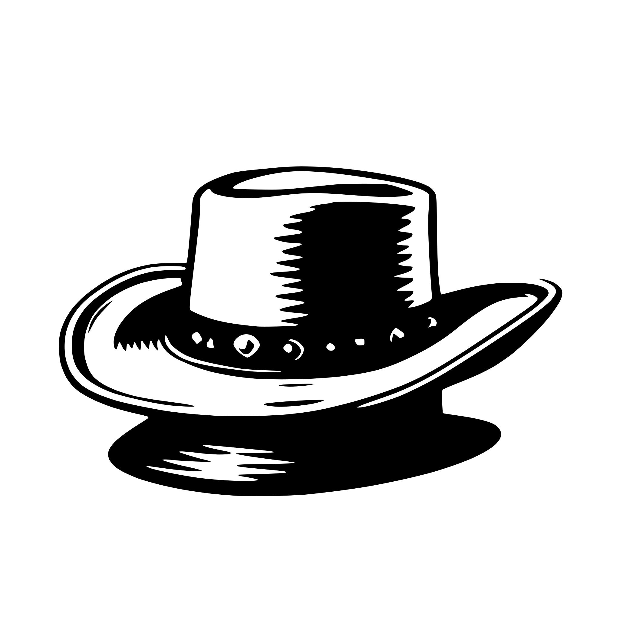 AI-generated SVG of a cowboy hat
