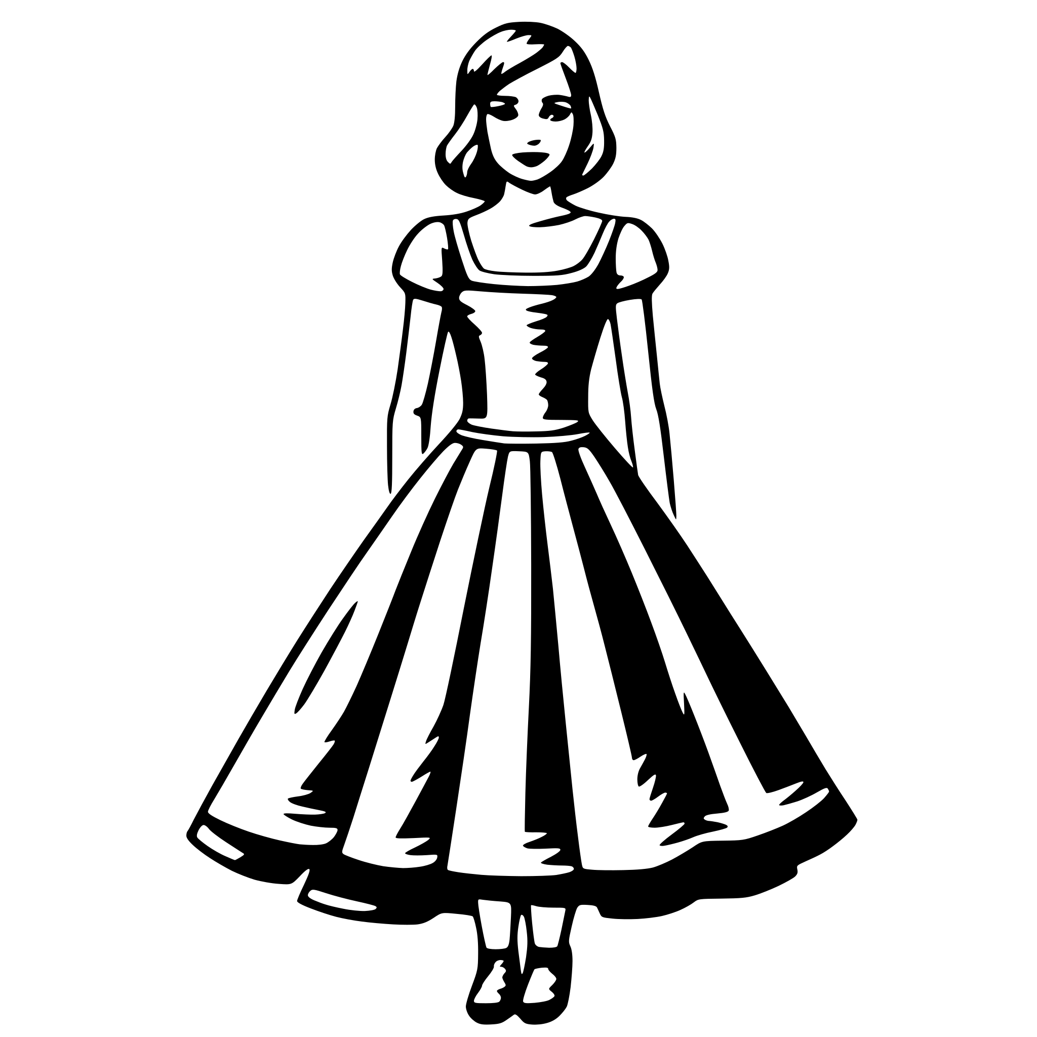 AI-generated SVG of a dress