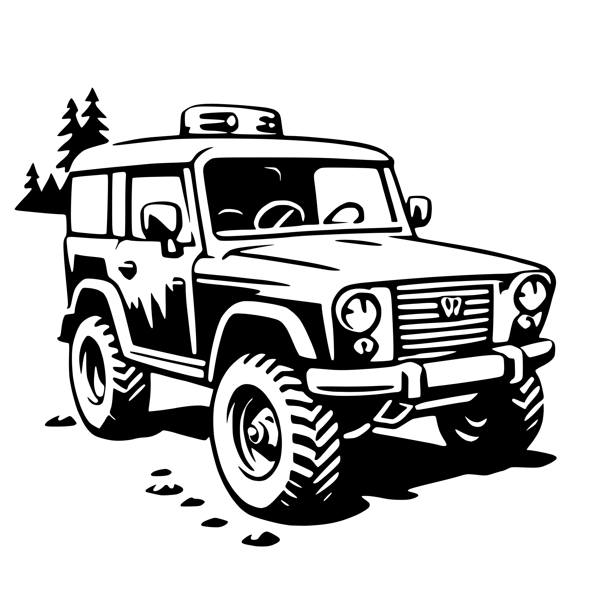 AI-generated SVG of 'off-road vehicle'